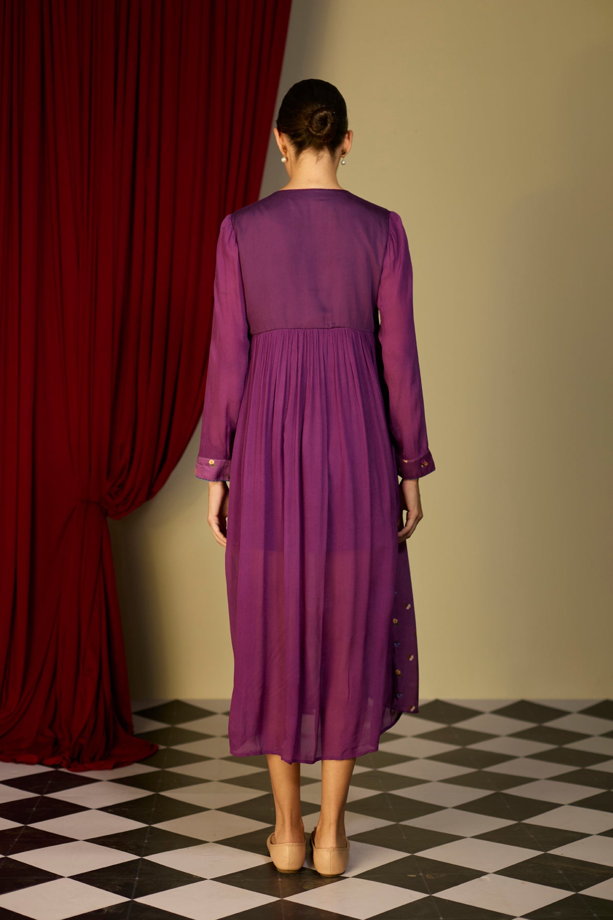 Regal Orchid Panelled Dress