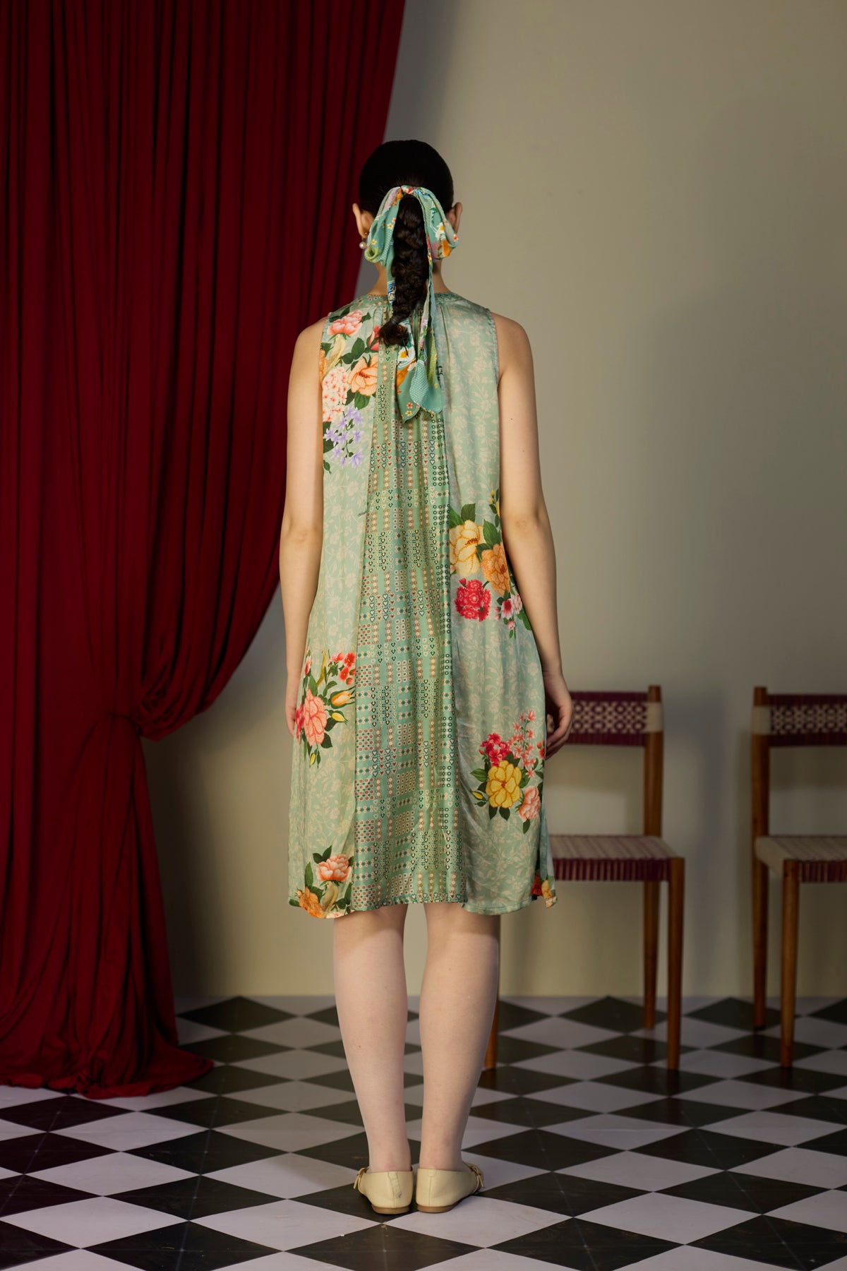 Verdant Green Floral Dress