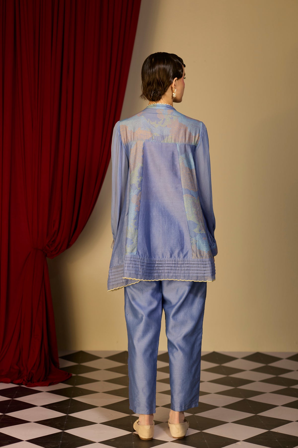 Periwinkle Blue Floral Top