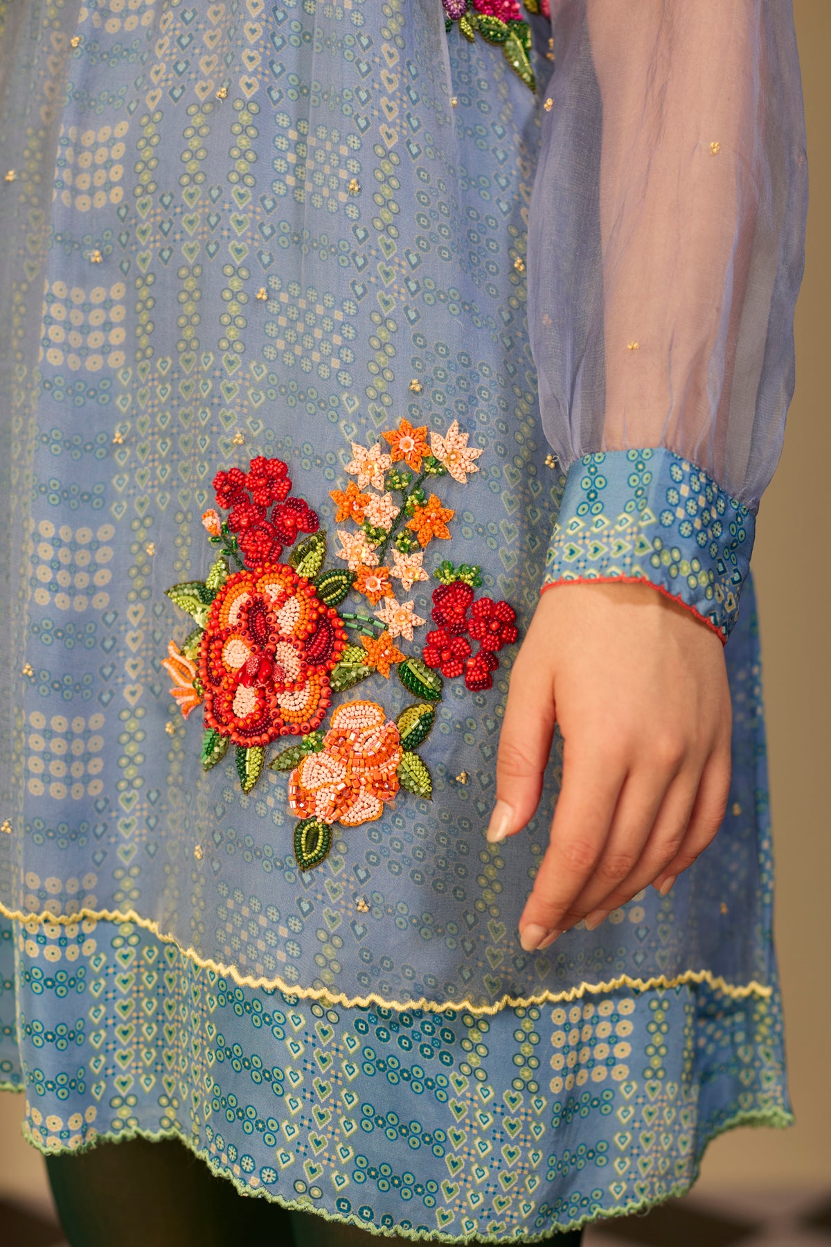 Periwinkle Blue Checkered Dress