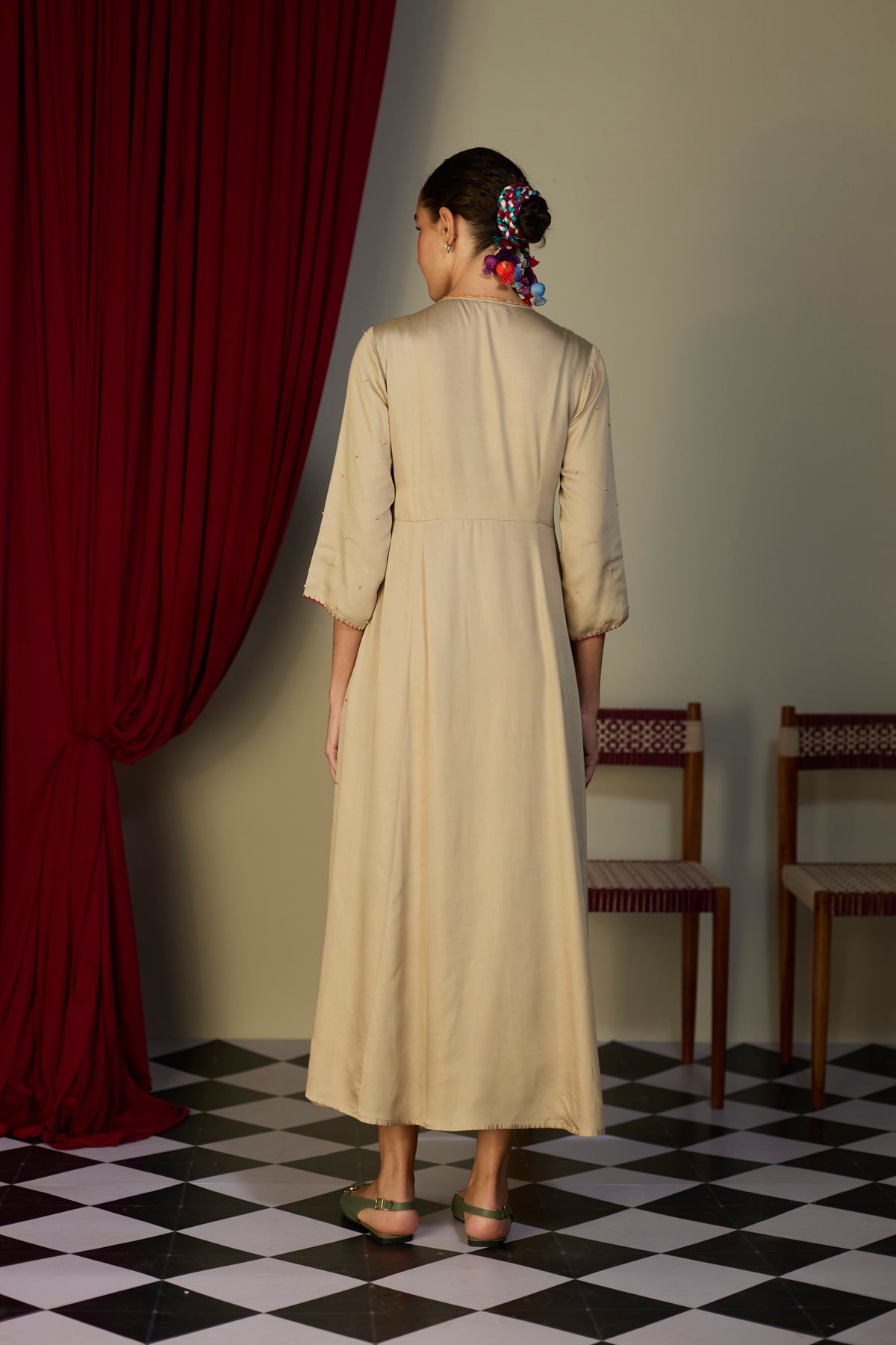 Heirloom Beige Bloom Tunic