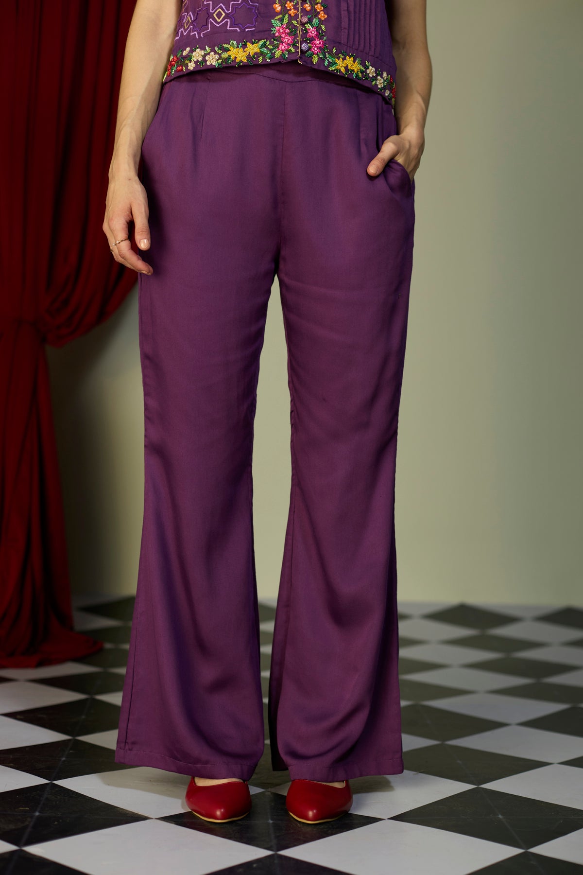 Regal Orchid Flared Pant