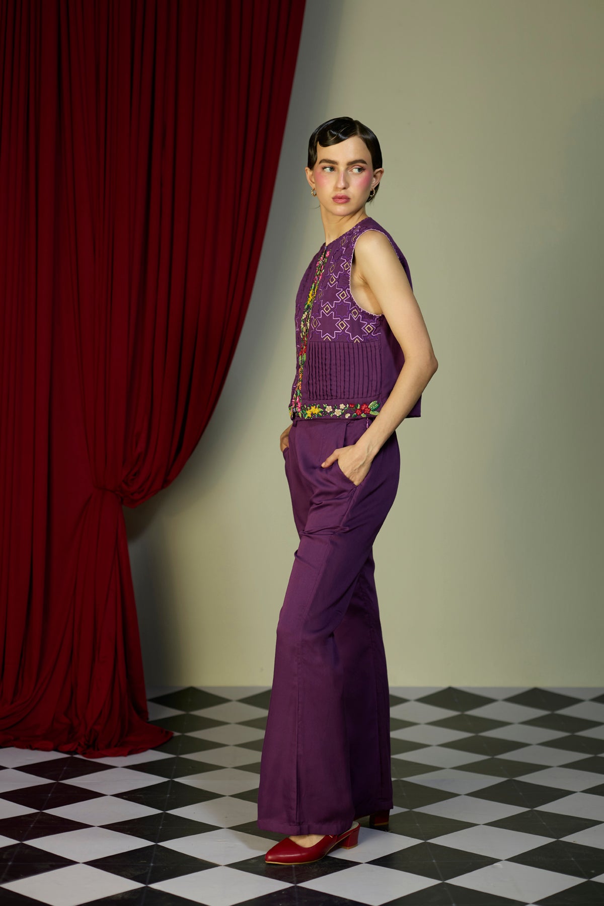 Regal Orchid Waistcoat