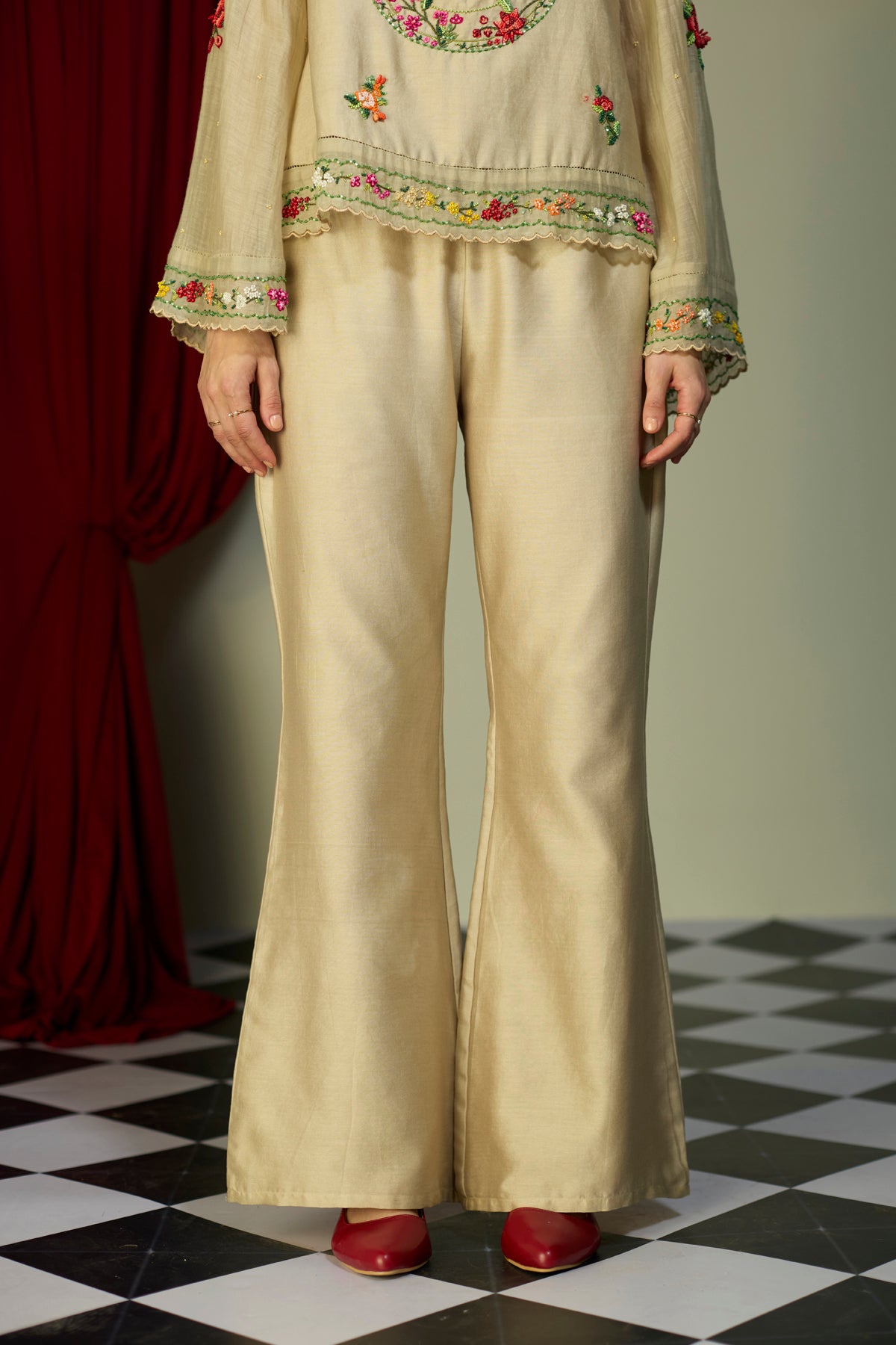 Heirloom Beige Flared Pant