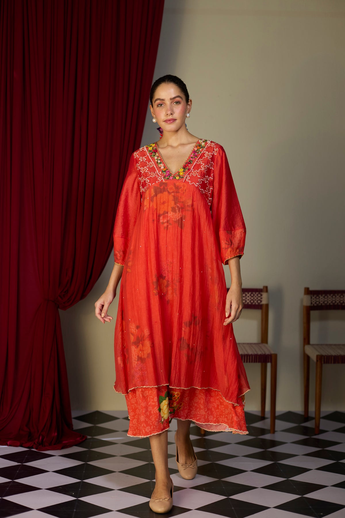 Scarlet Red Maxi Dress