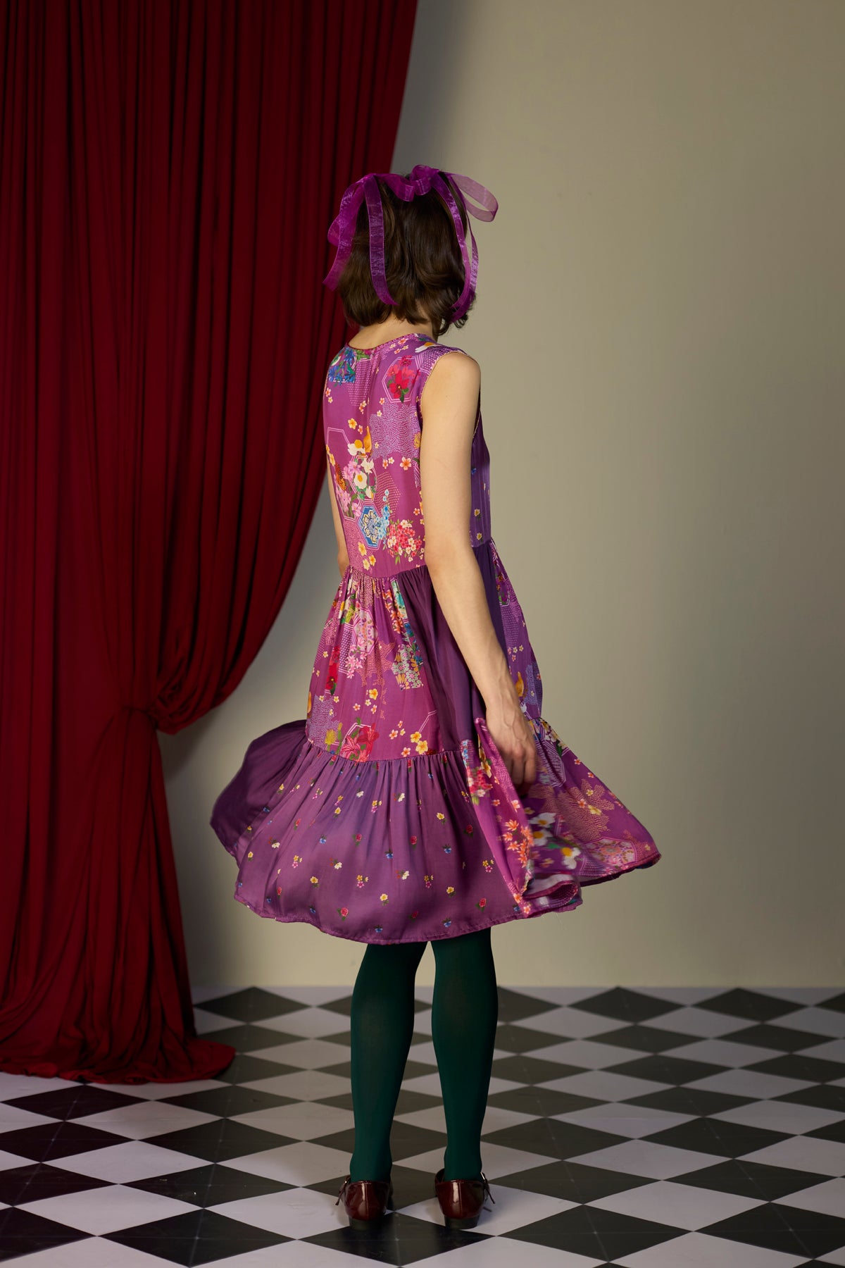 Regal Orchid Printed Dress