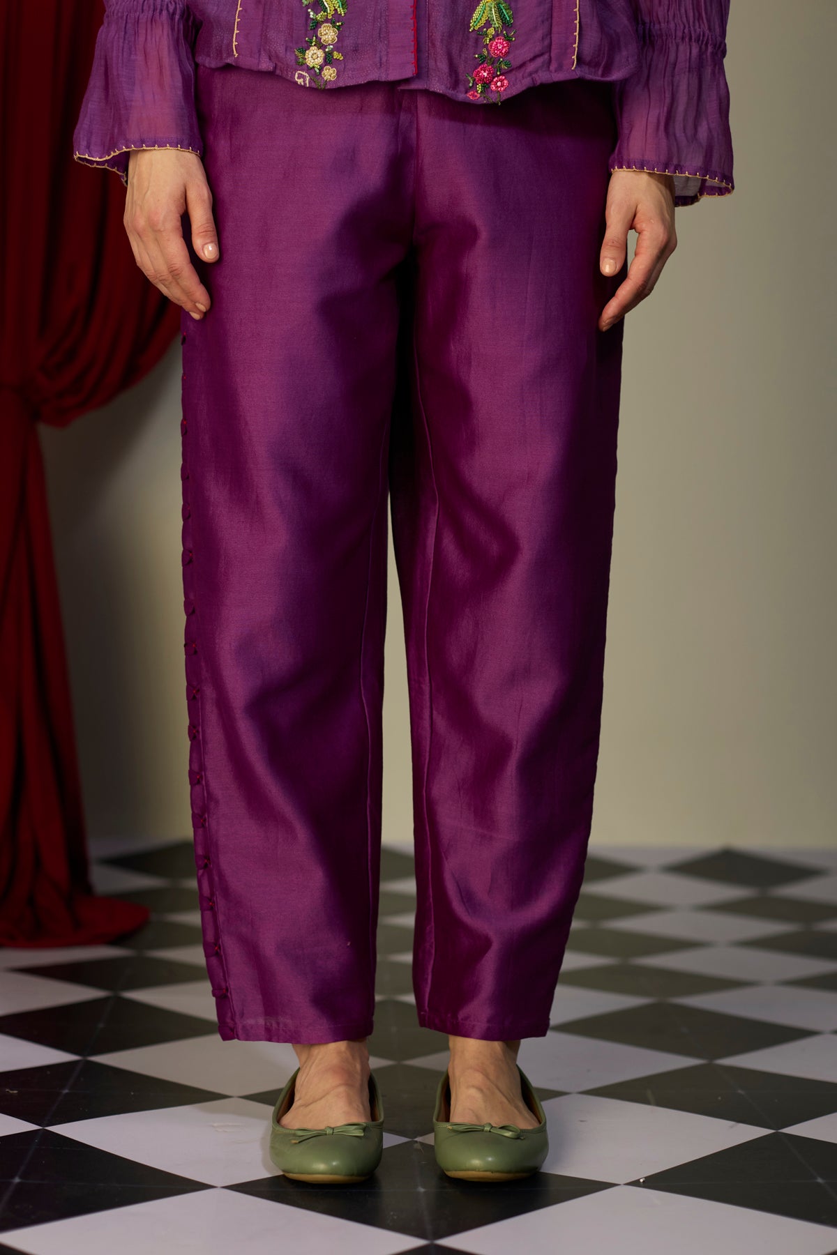 Regal Orchid Smocked Pant
