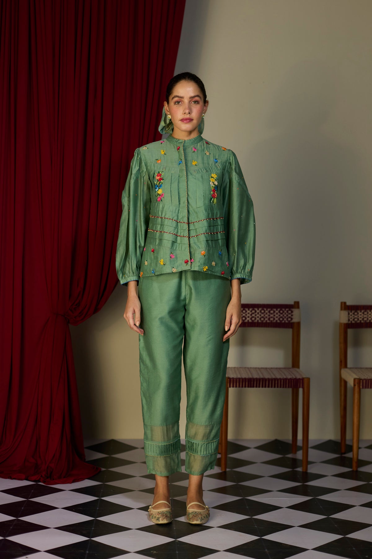 Verdant Green Bloom Shirt