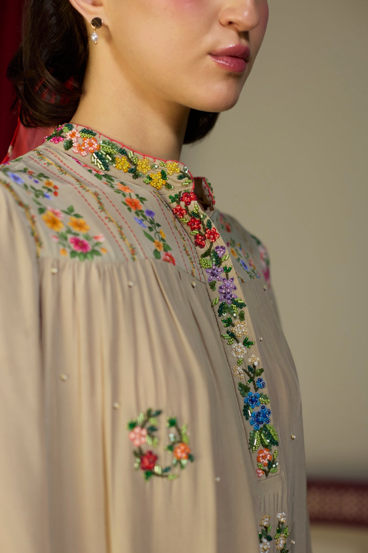 Heirloom Beige Floral Top