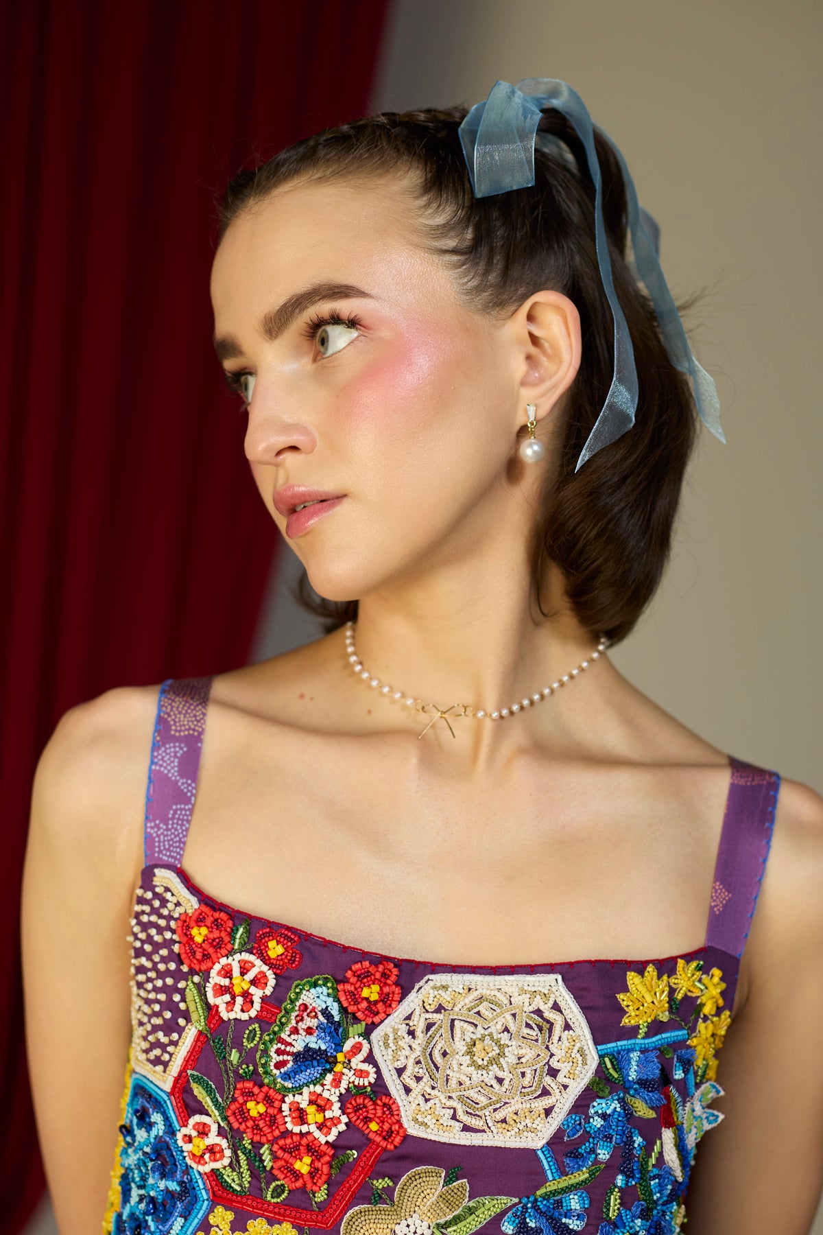 Regal Orchid Floral Dress