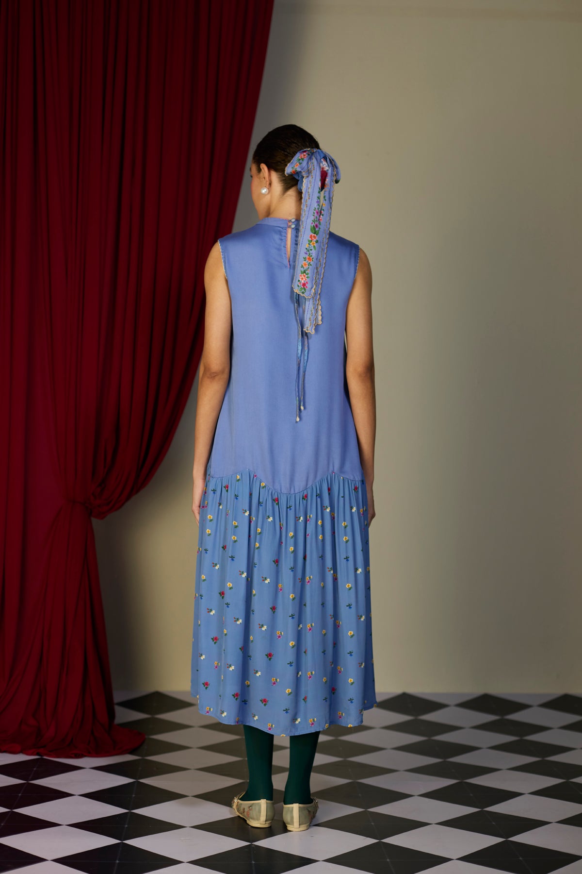 Periwinkle Blue Floral Dress