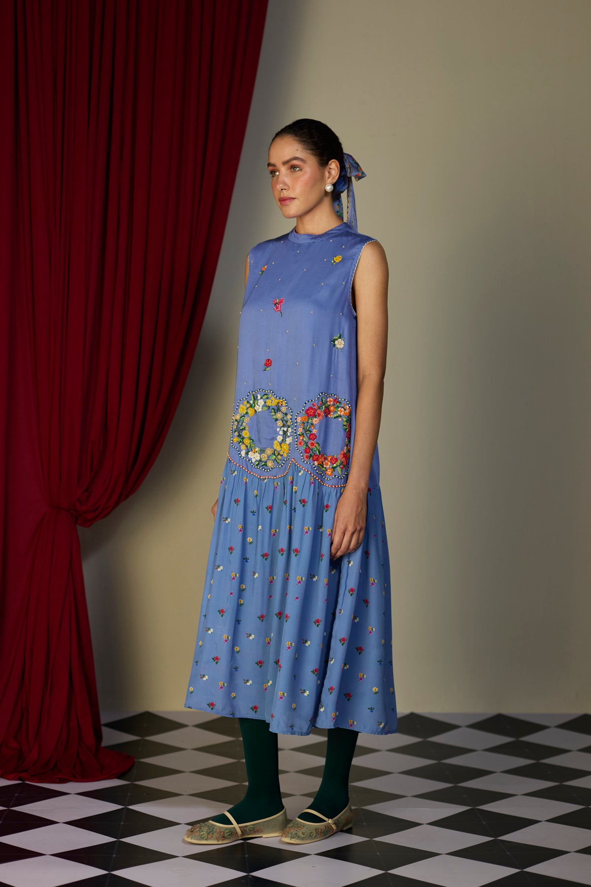 Periwinkle Blue Floral Dress