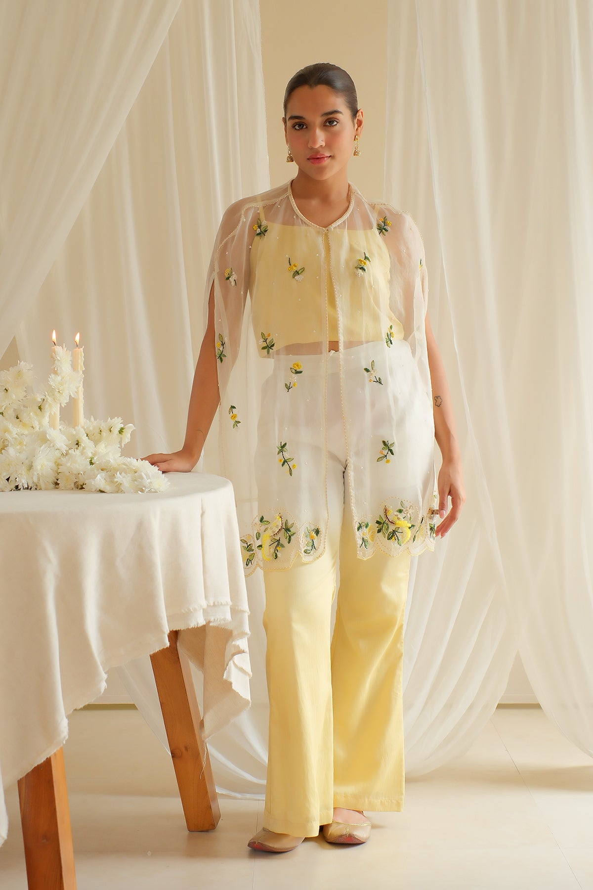 Amber Sheer Organza Co-ord Set