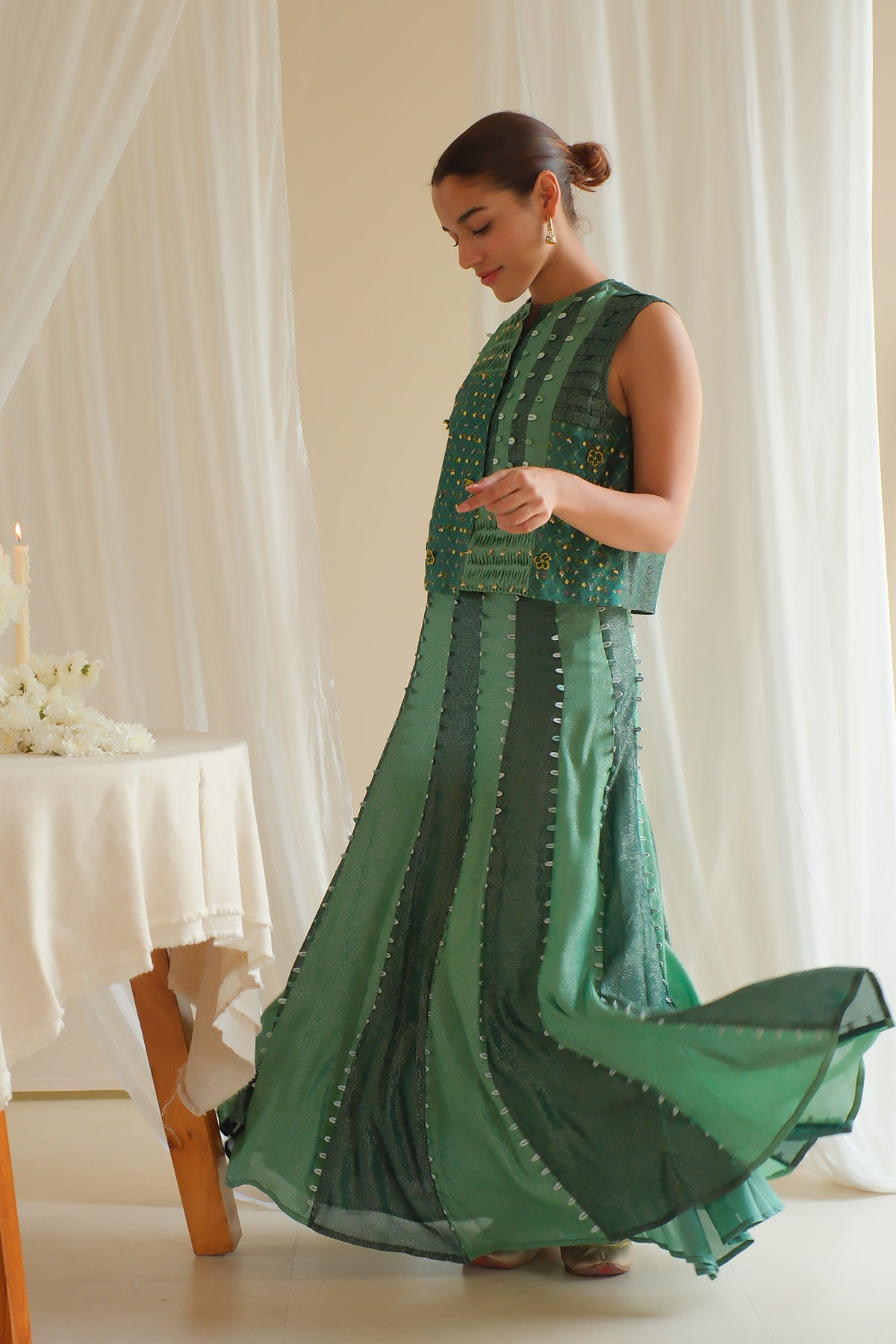 Jade Lehenga Set