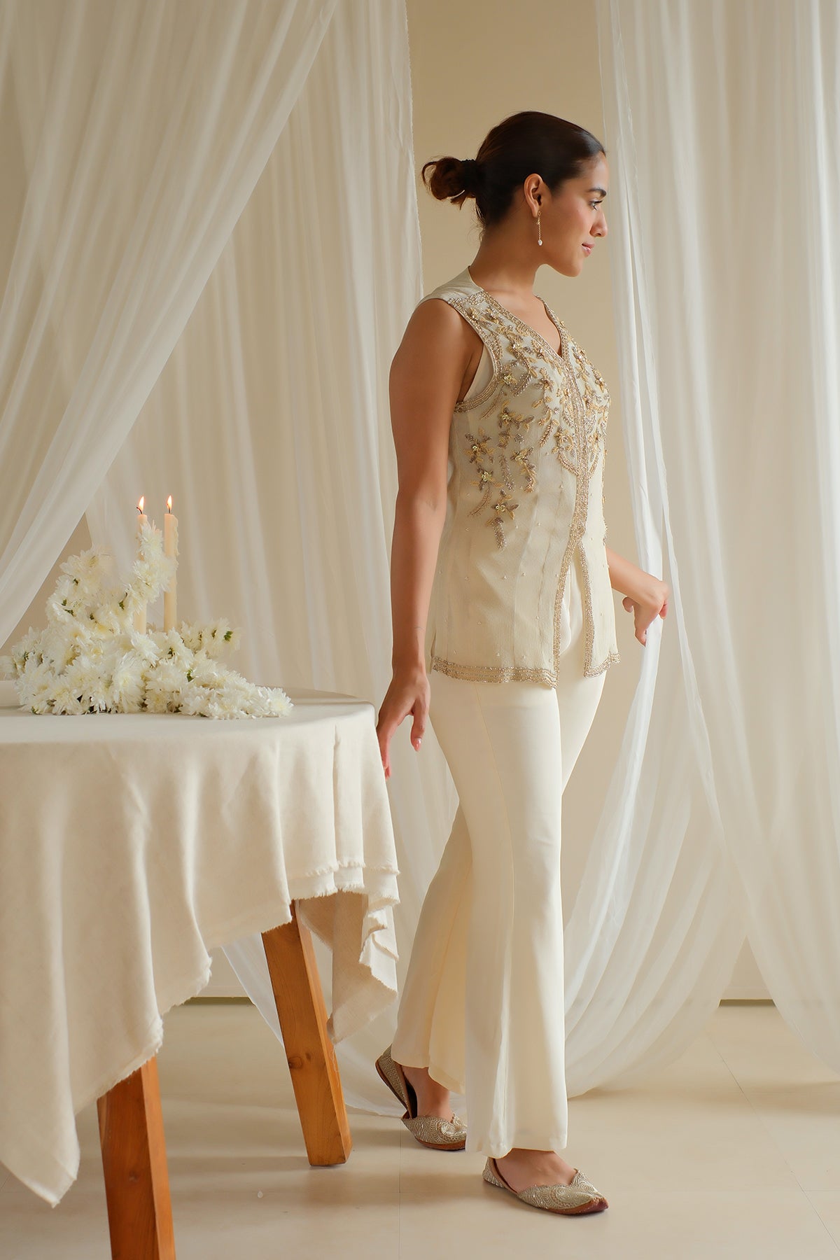 Pearl Embroidered Co-ord Set