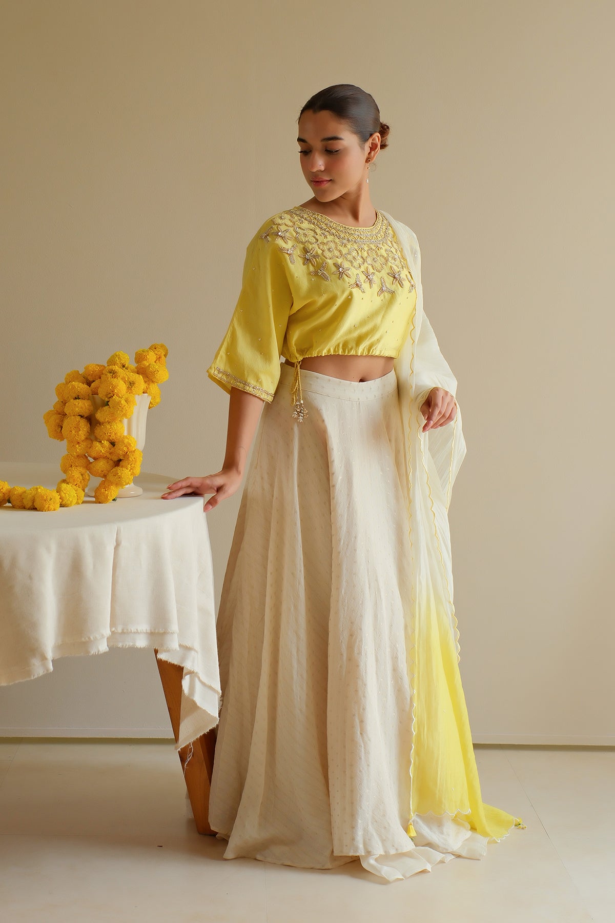 Amber Embroidered Lehenga Set