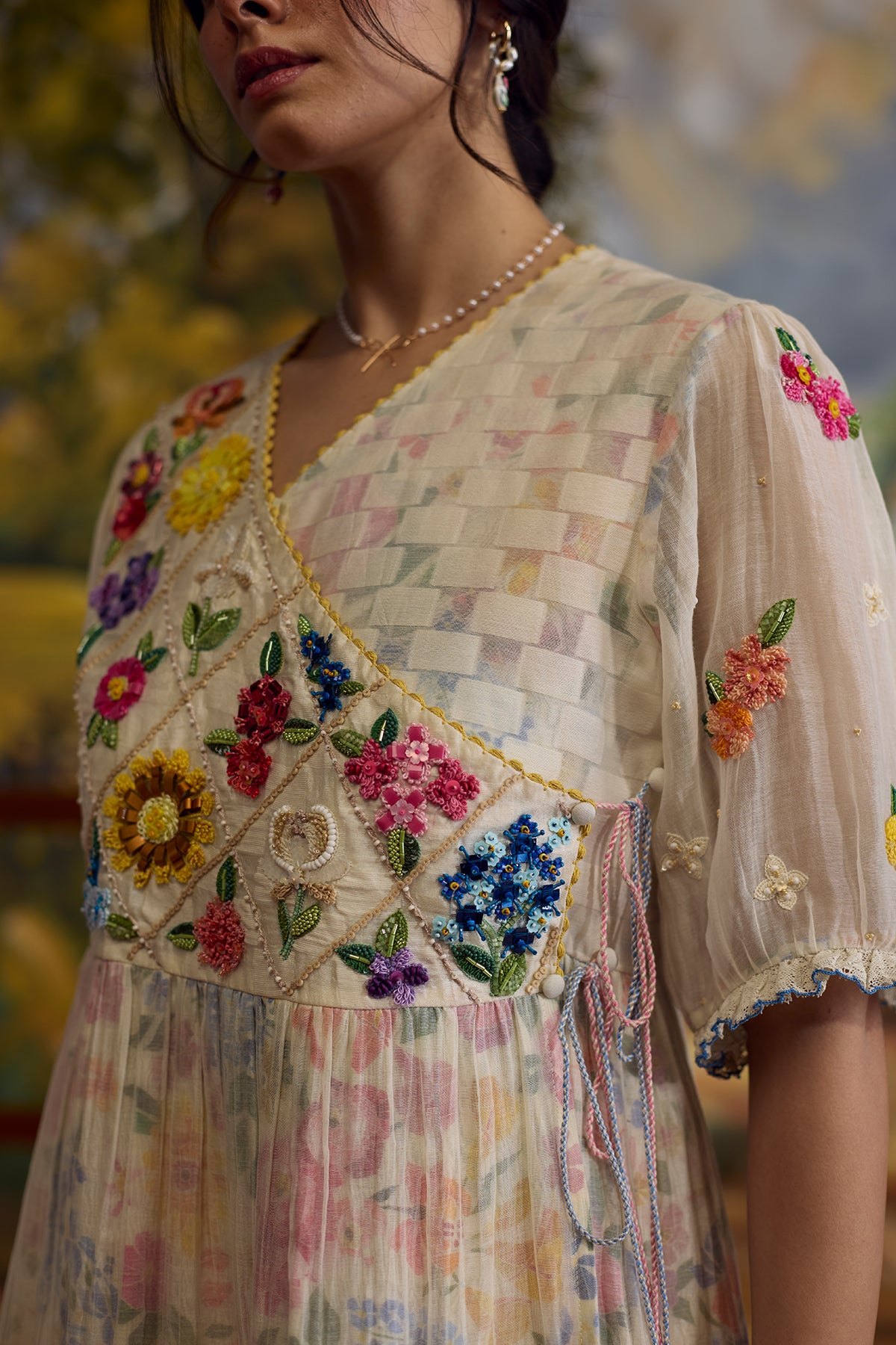 Lumina Floral Embroidered Dress