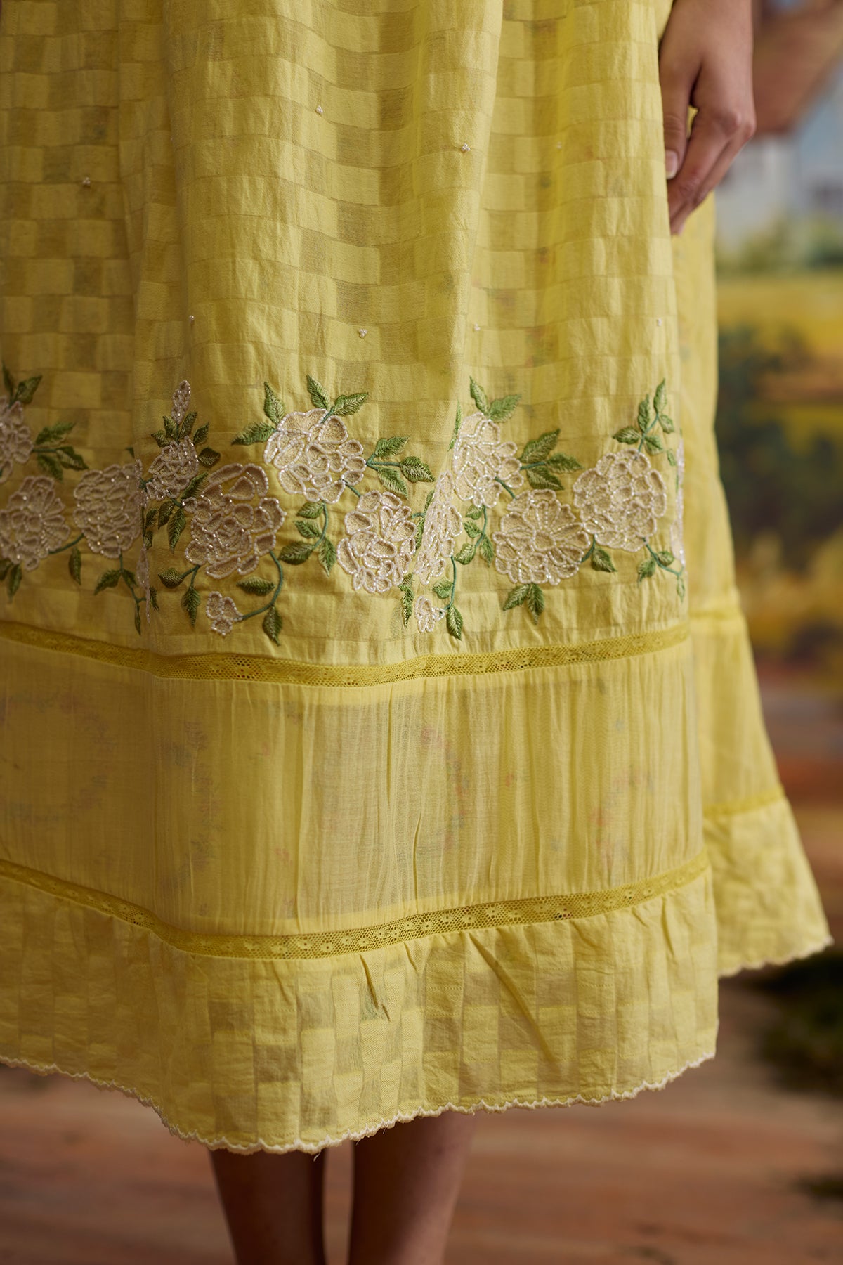 Sunray Checkered Dress