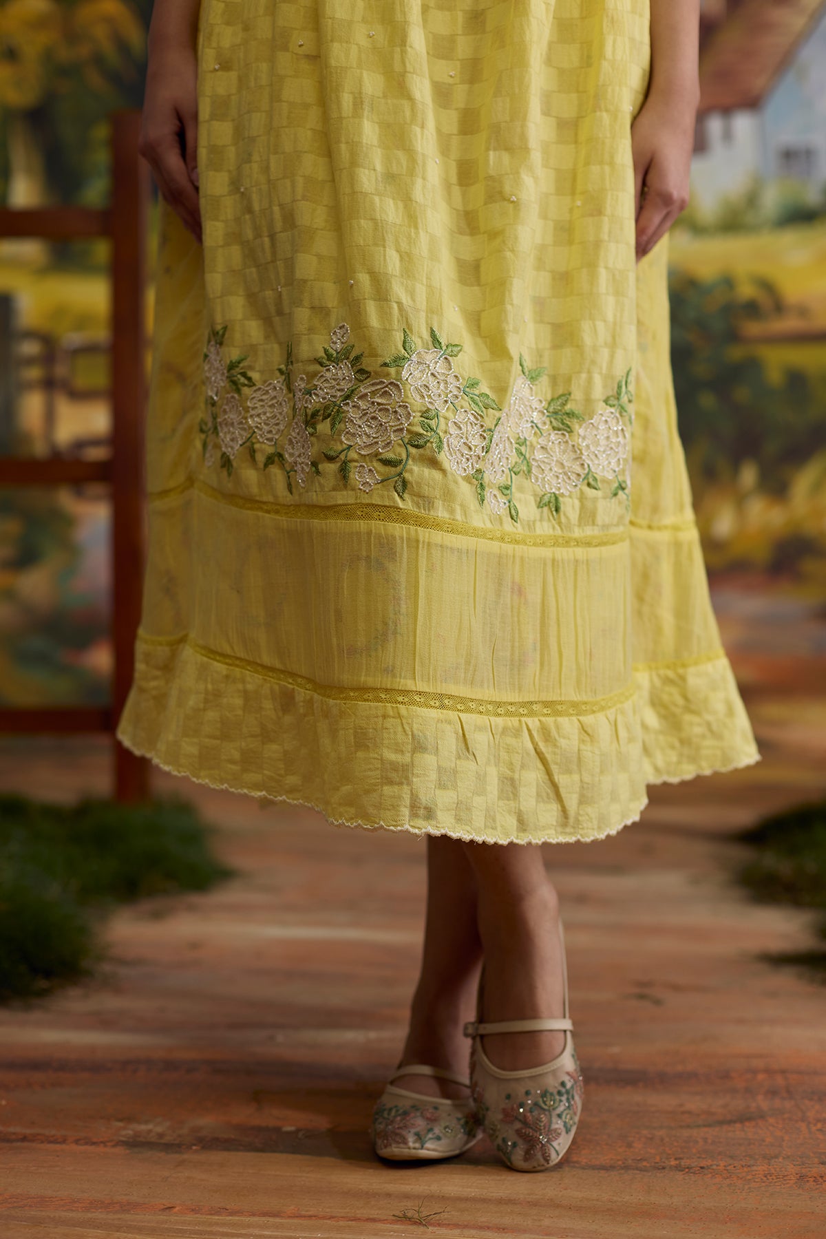 Sunray Checkered Dress