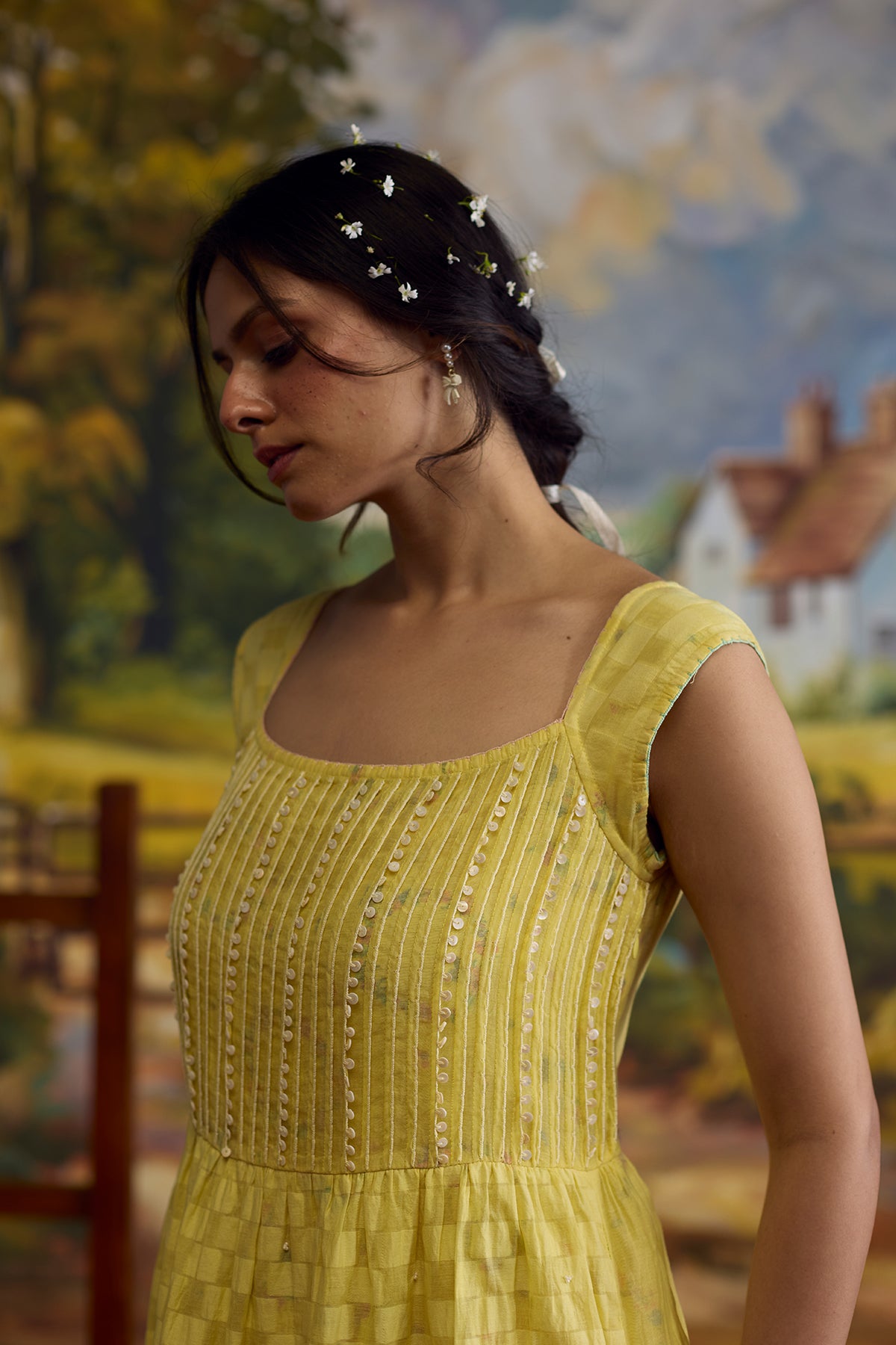 Sunray Checkered Dress