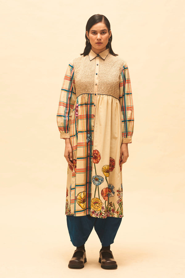 Sand Buttoned Tunic