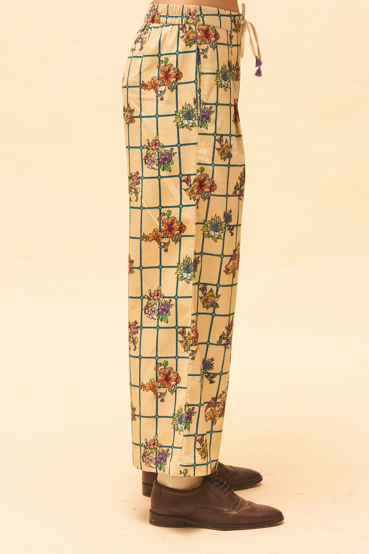 Sand Checked Pants