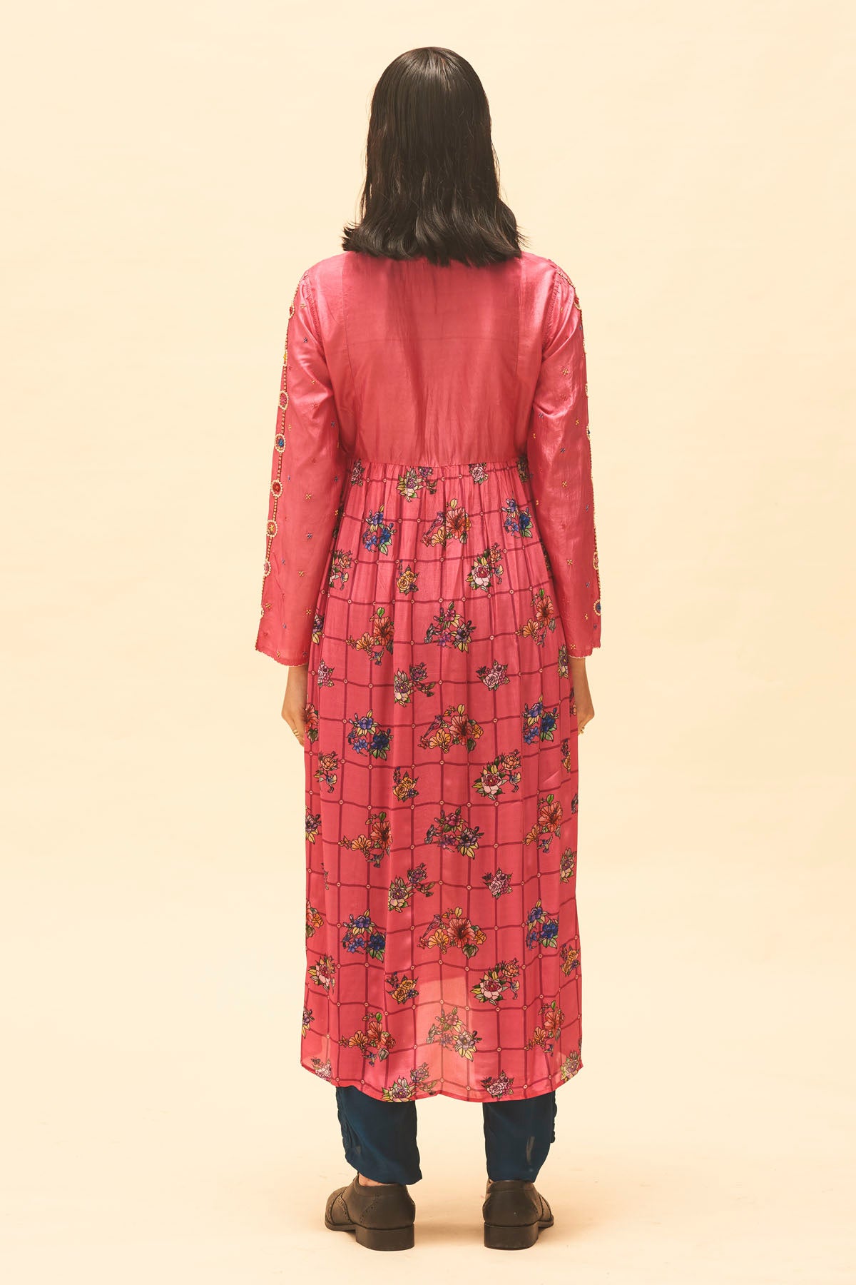 Fuchsia Gathered Kurta