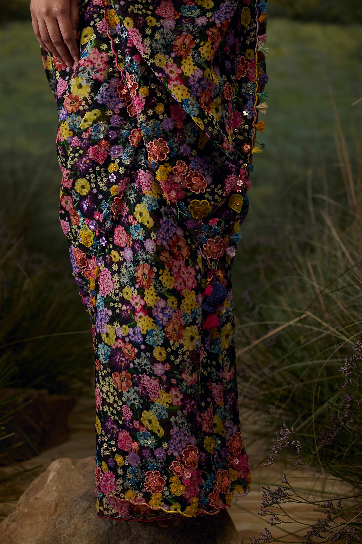 Onyx Printed Saree