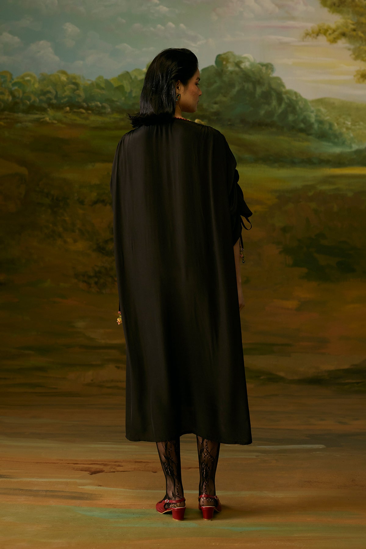 Onyx Applique Dress