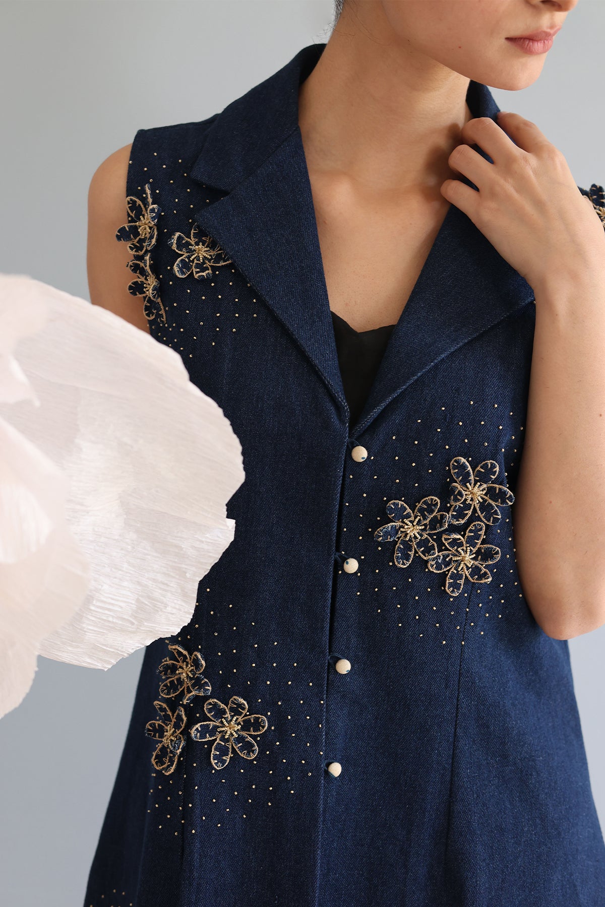 Midnight Blue Jacket Dress