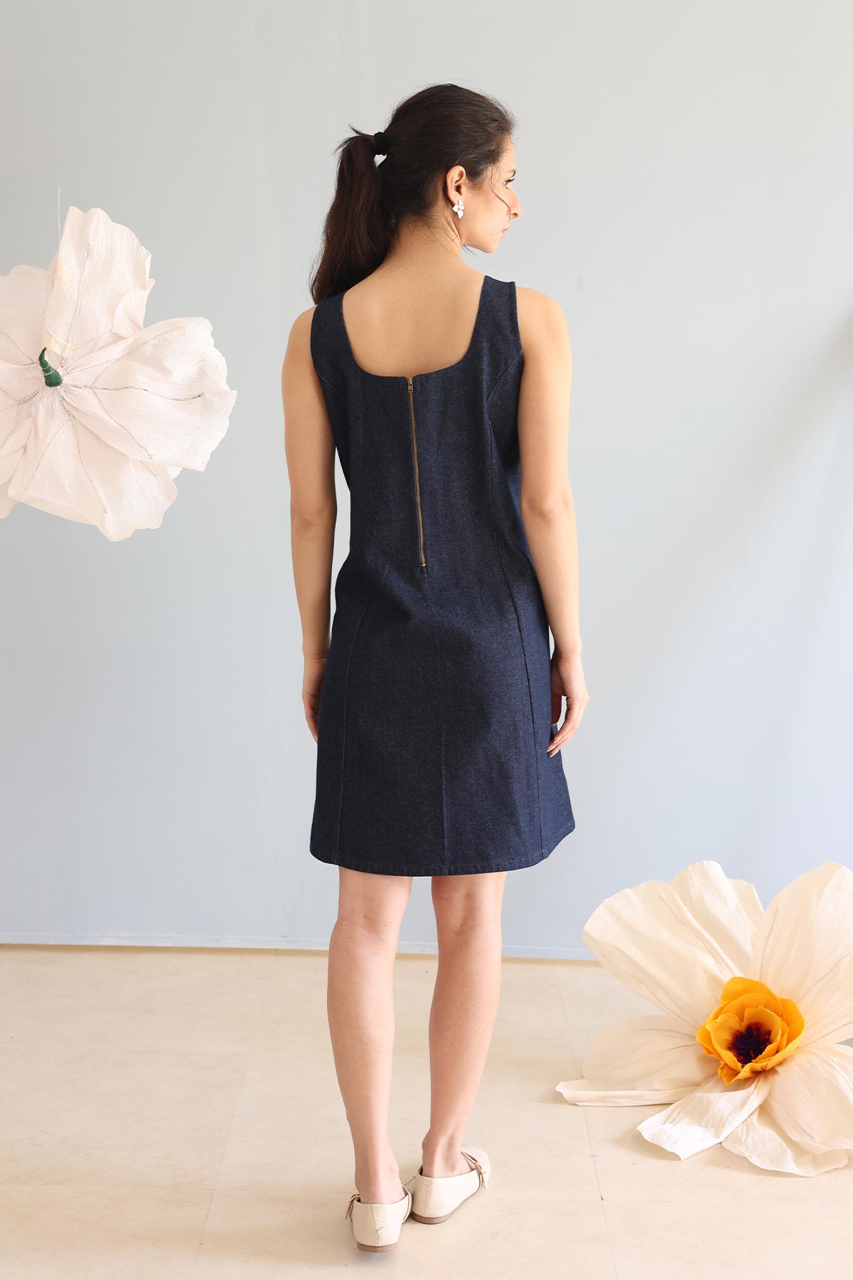 Midnight Blue Denim Dress