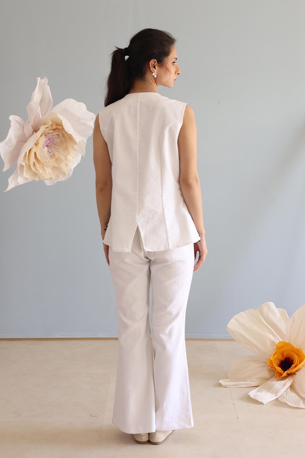 Ivory Floral Top