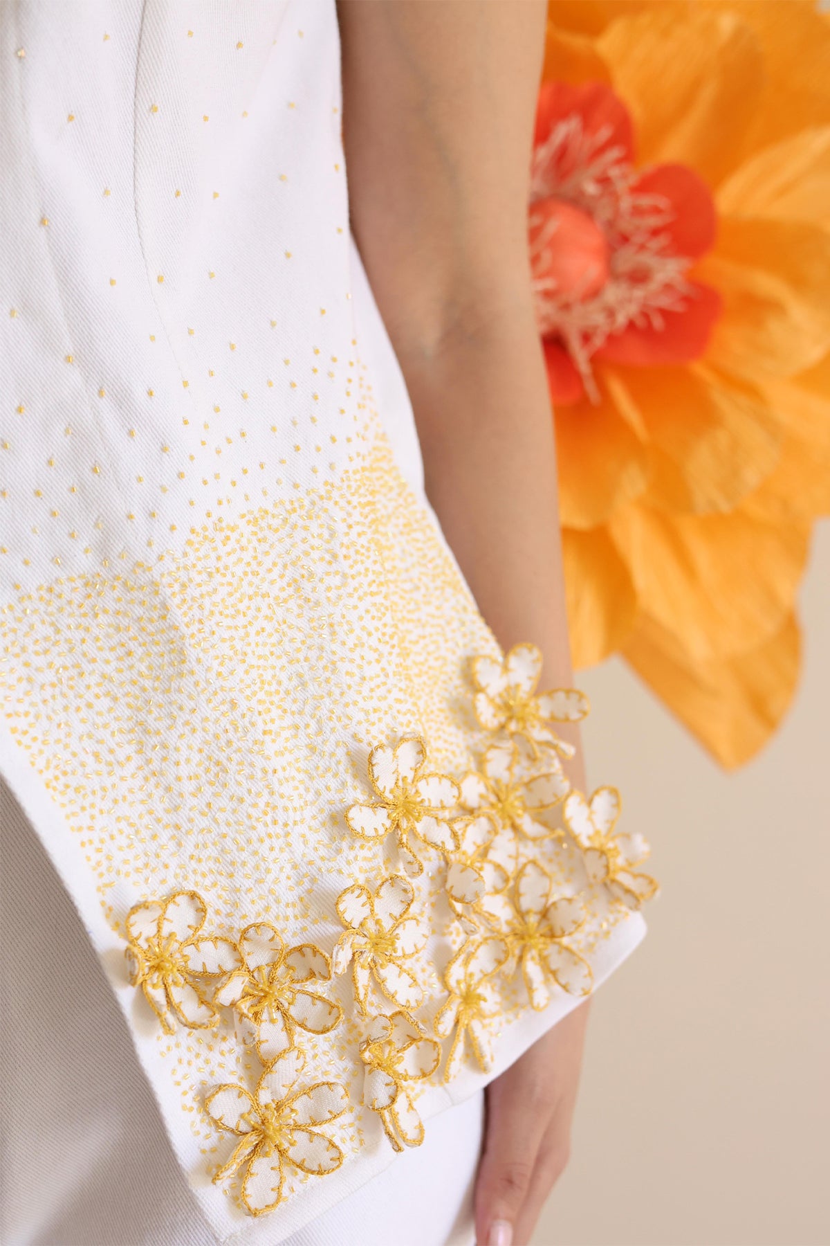 Ivory Bloom Top