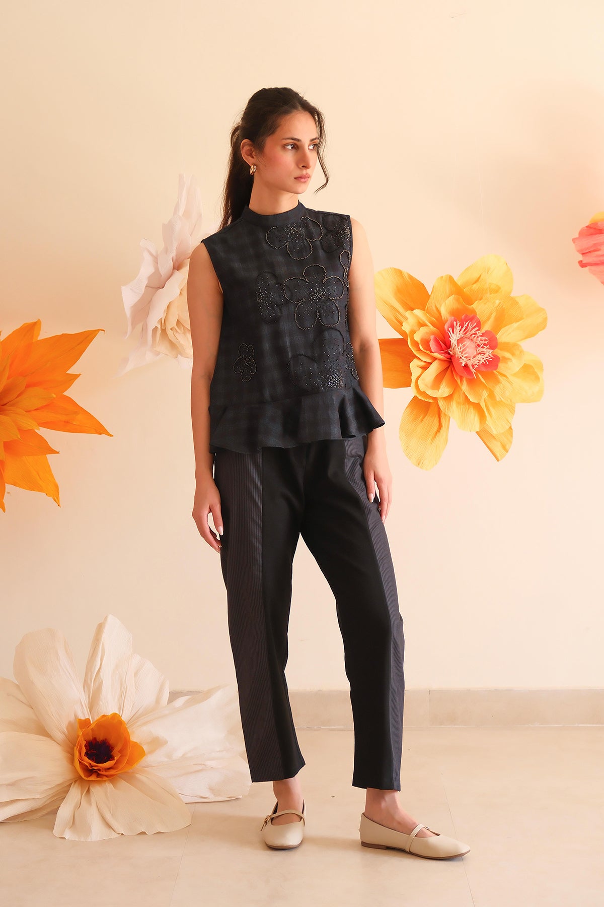 Coal Panelled Pants