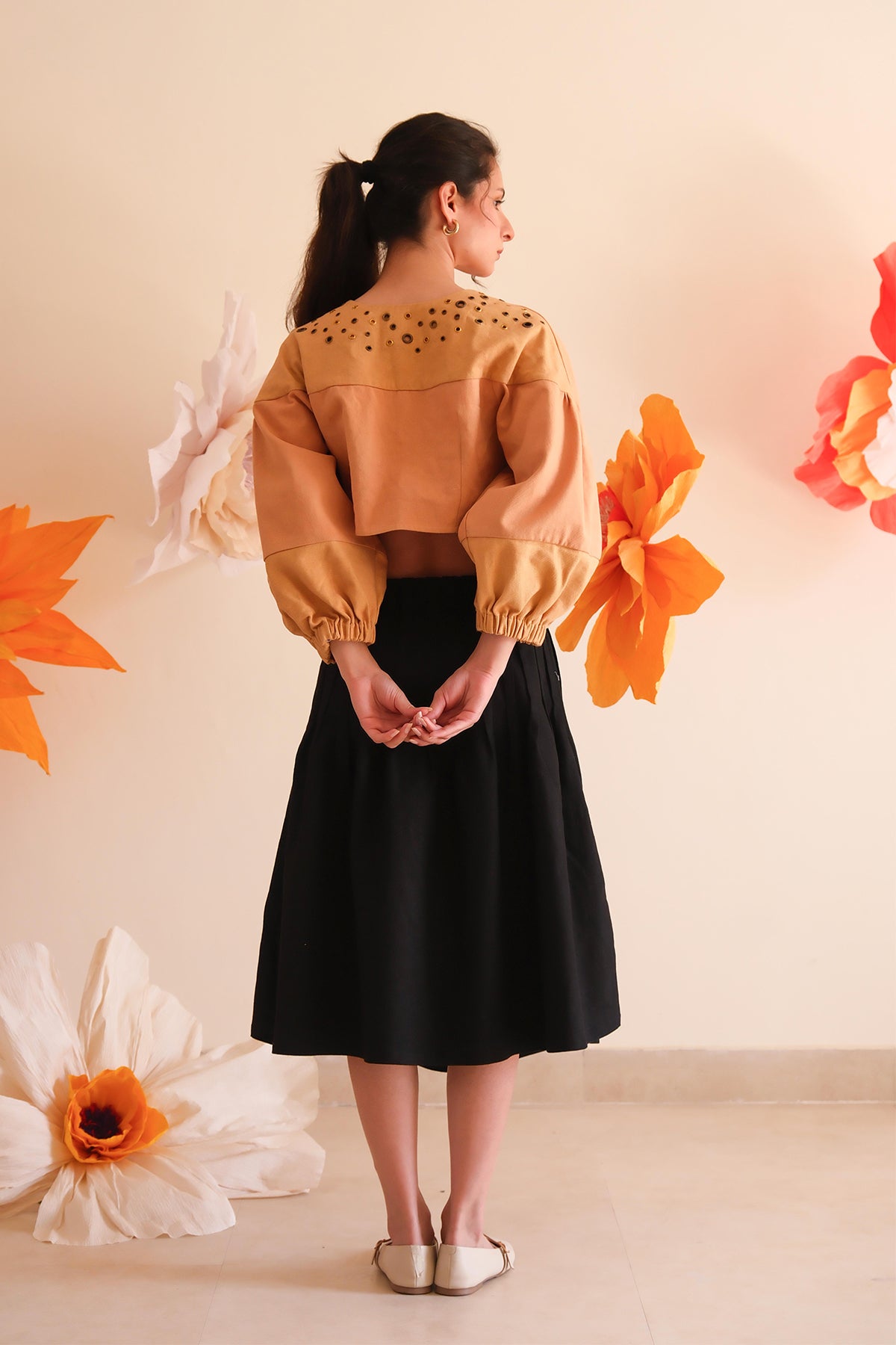 Coal Rivet Skirt