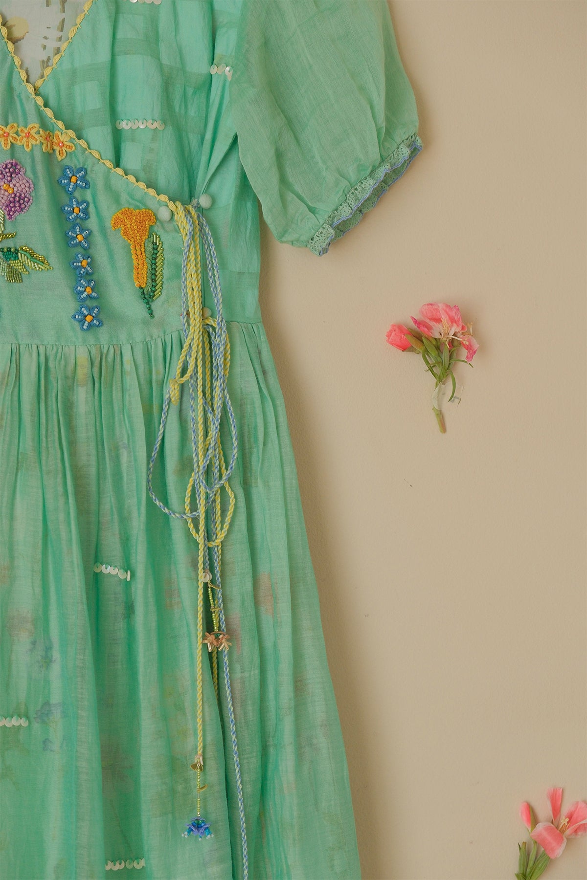 Kids Seaglass Wrap Dress