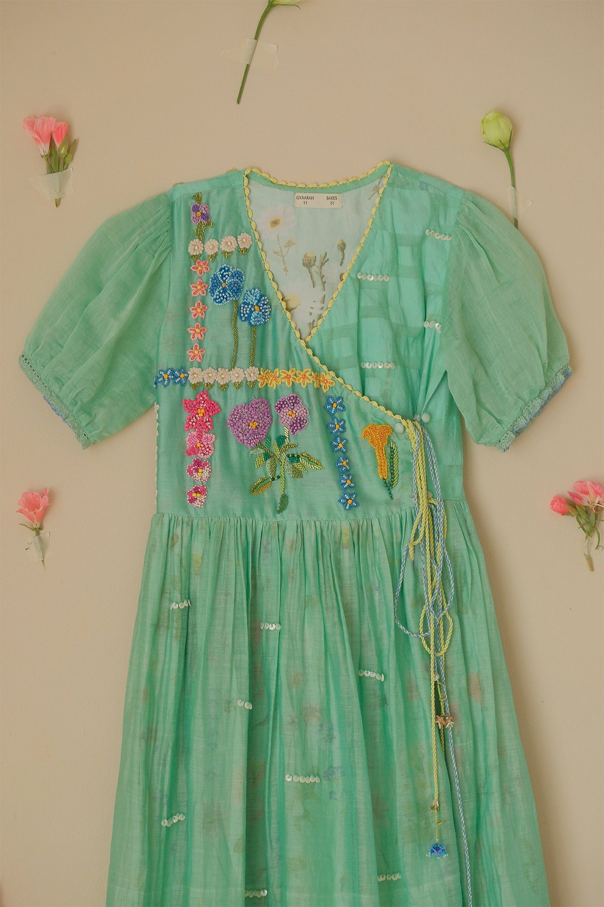 Kids Seaglass Wrap Dress