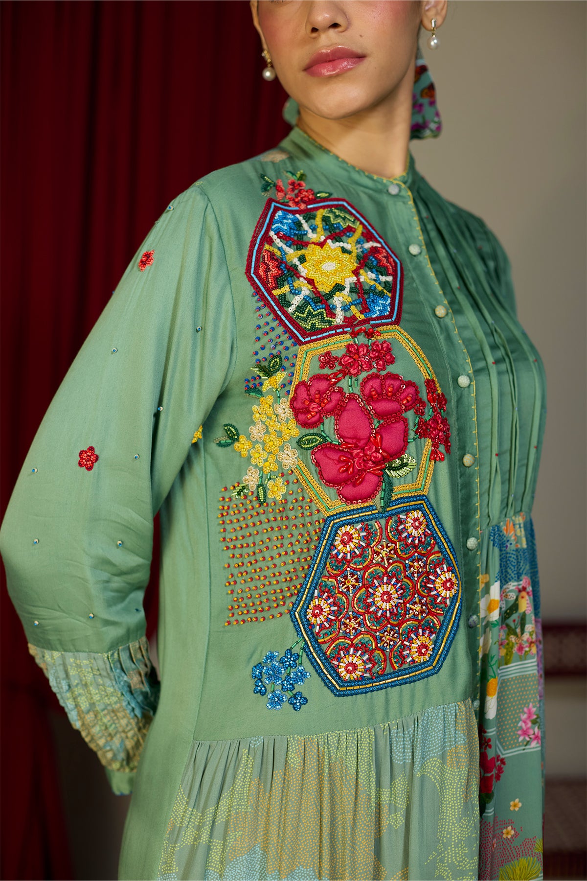 Verdant Green Shirt Dress