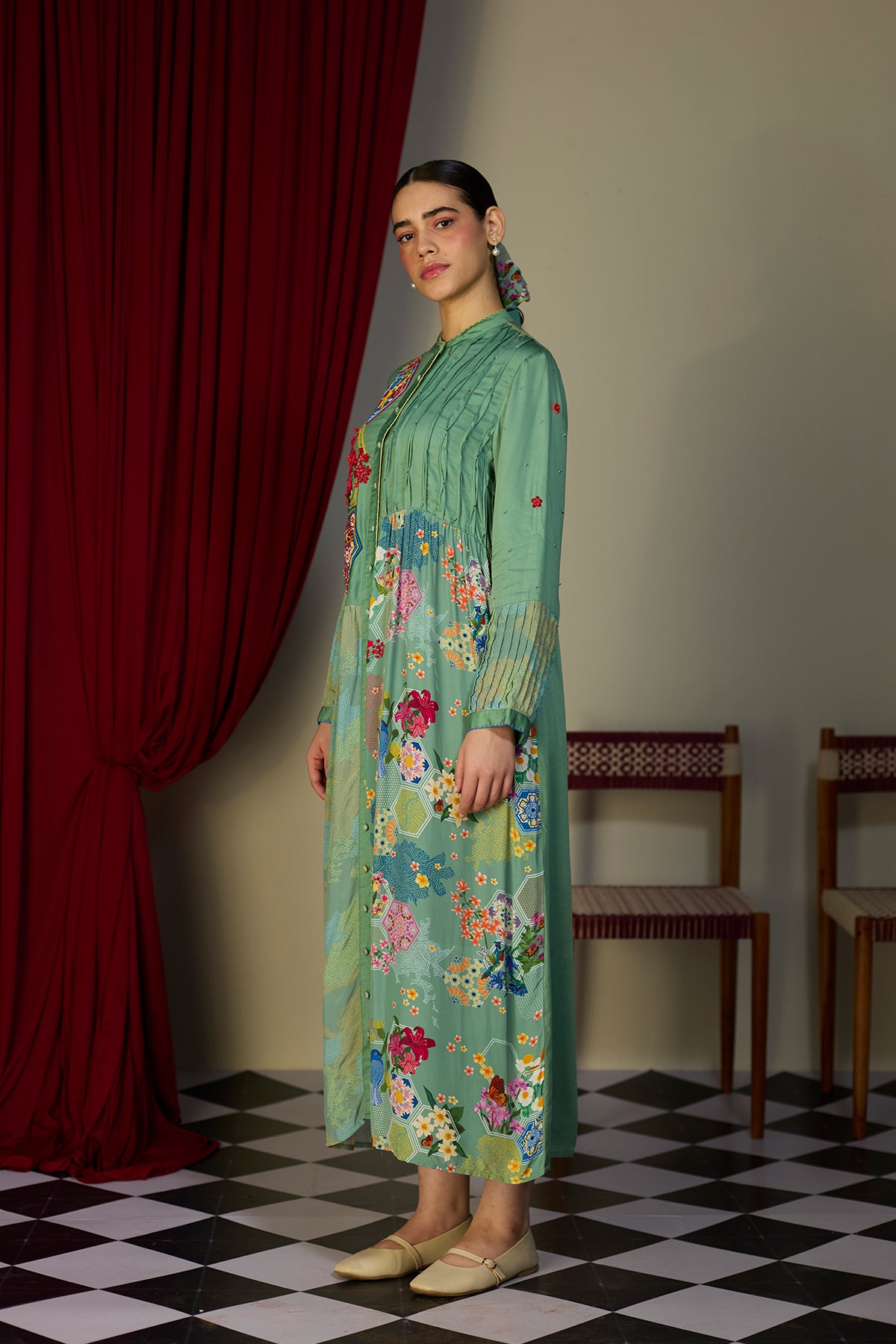 Verdant Green Shirt Dress