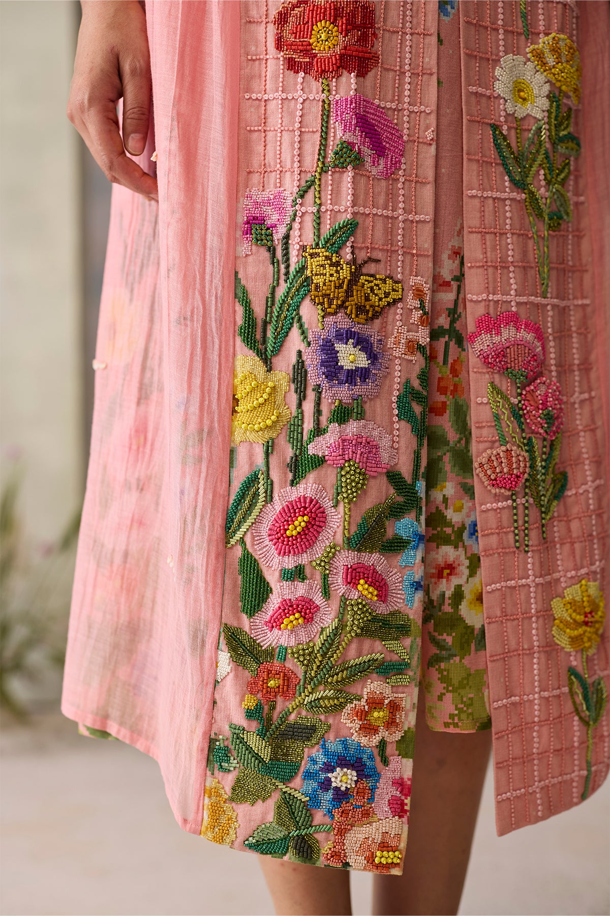 Rose beaded Tunic