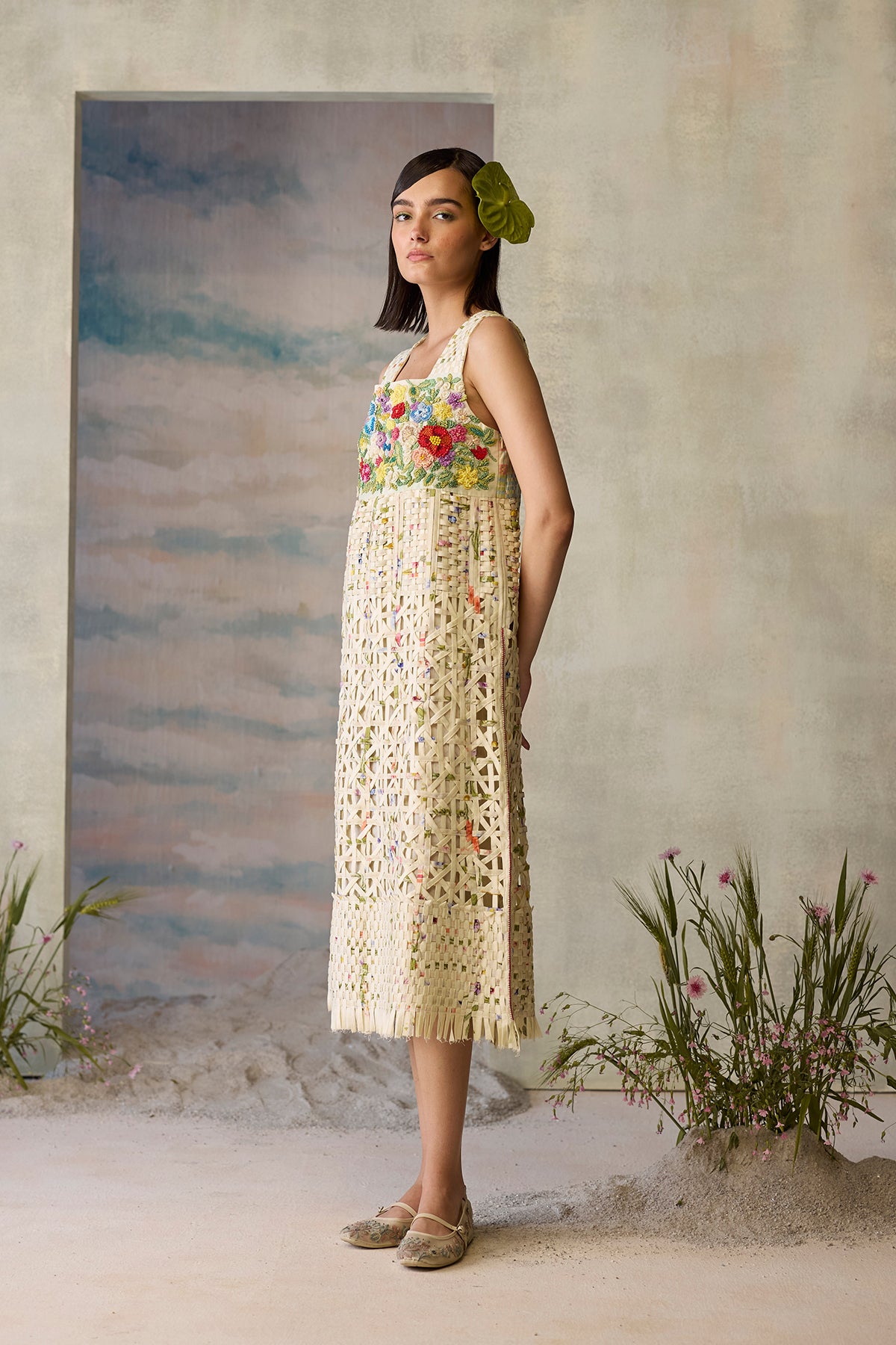 Moonlight Beaded Smocked Dress