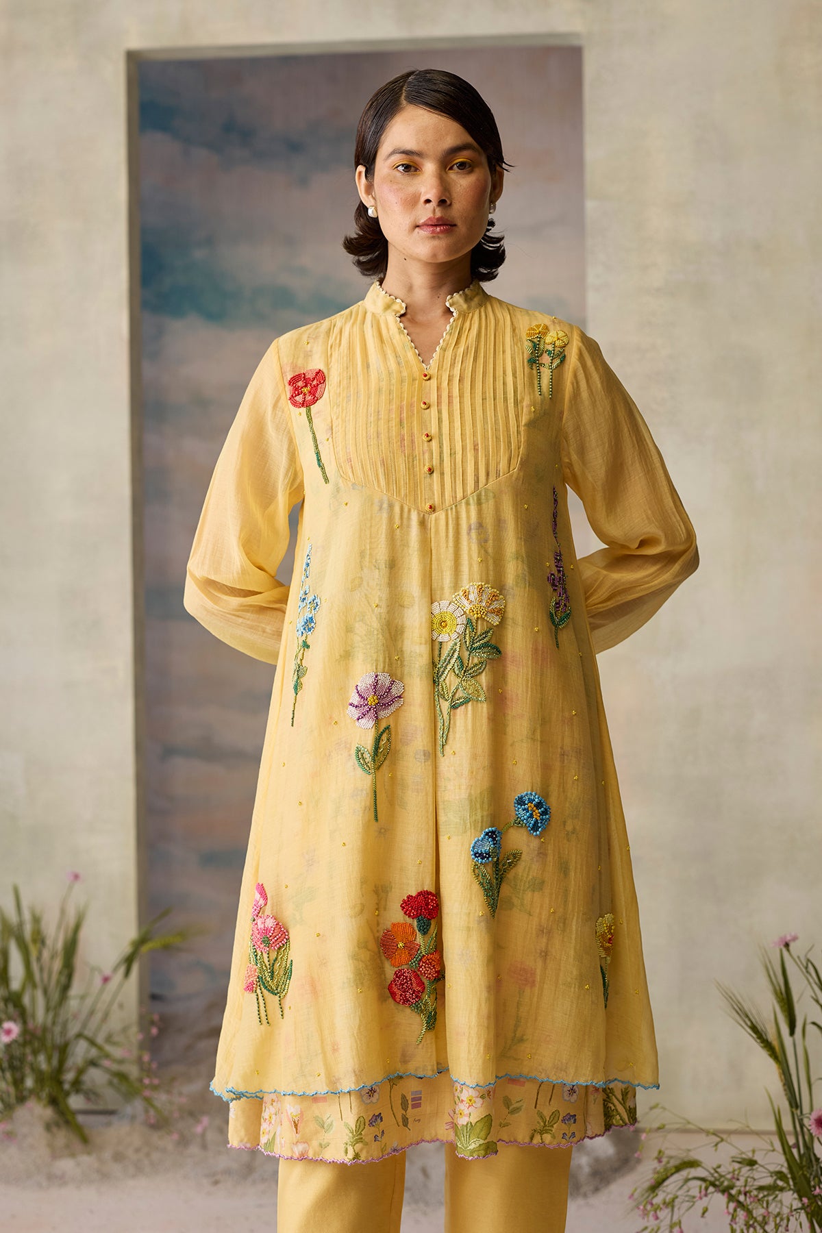 Sunpetal Pintuck Kurta