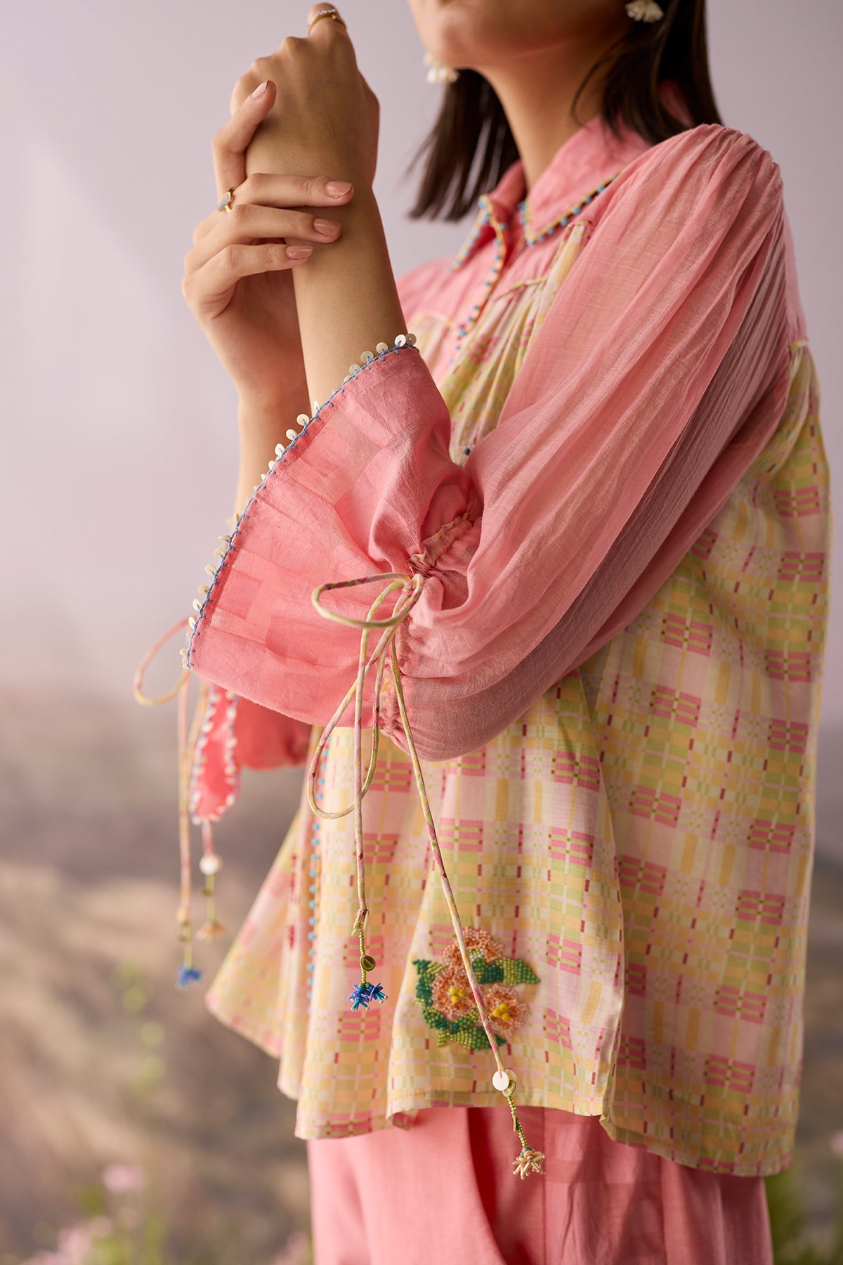 Rose Beaded Shirt