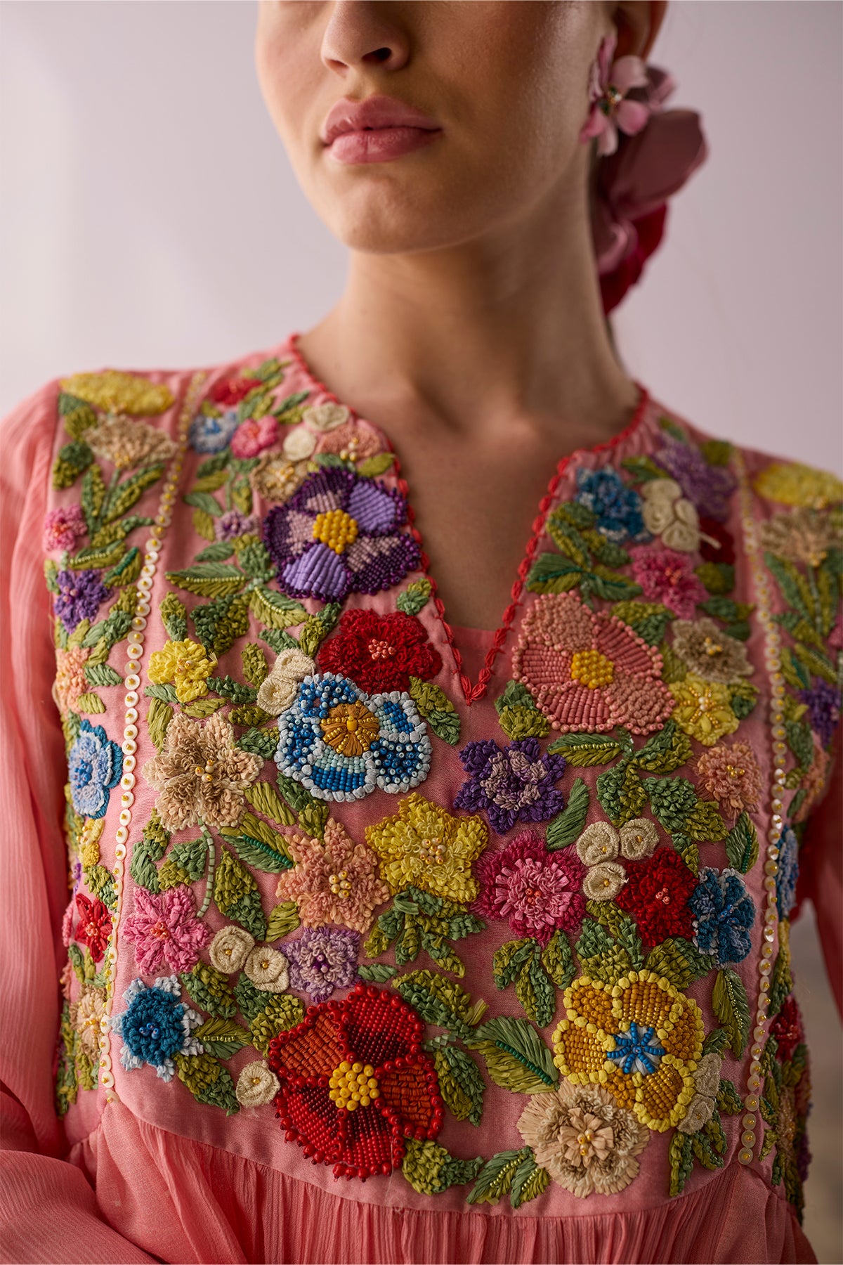 Rose Beaded Dress