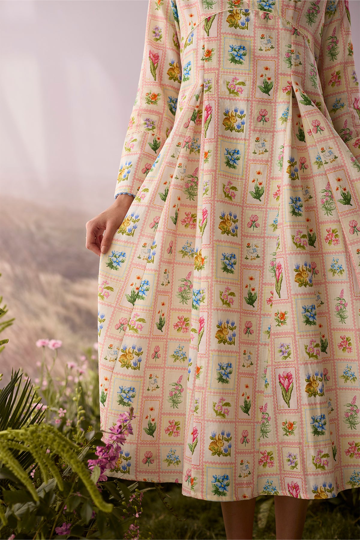 Moonlight Floral Printed Dress