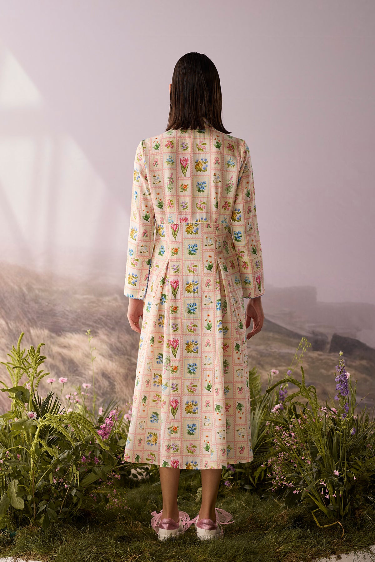 Moonlight Floral Printed Dress