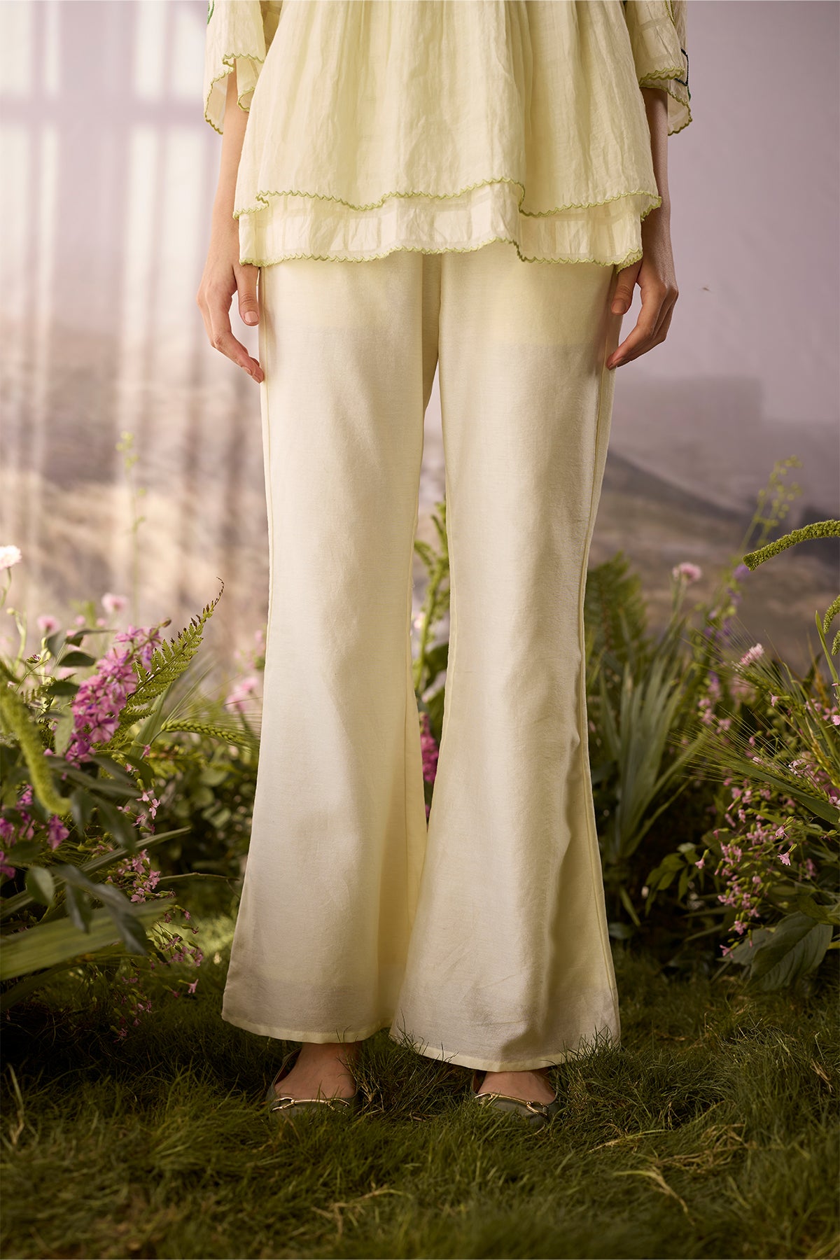 Moonlight Floral Gathered Top