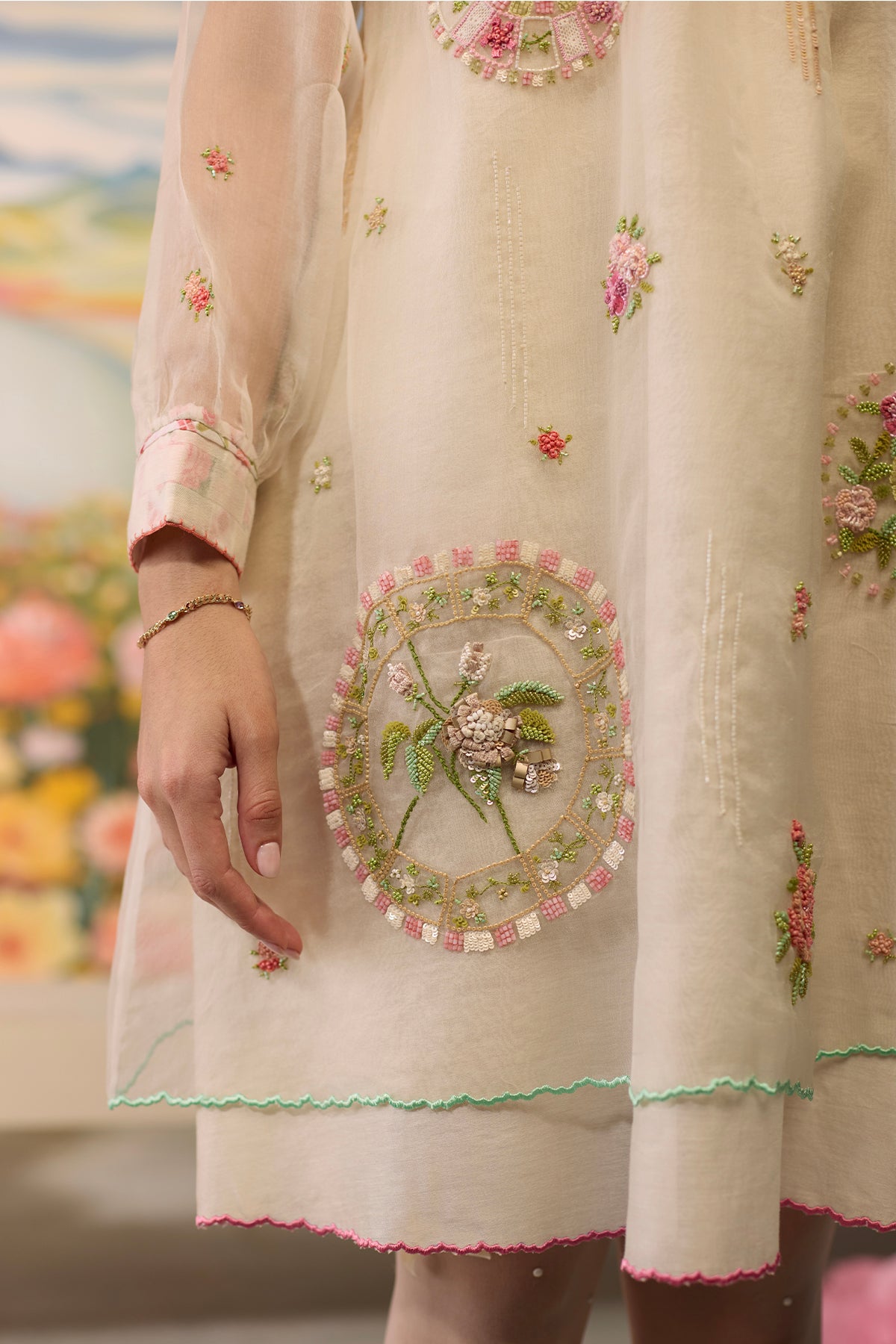 Lumina Embroidered Dress