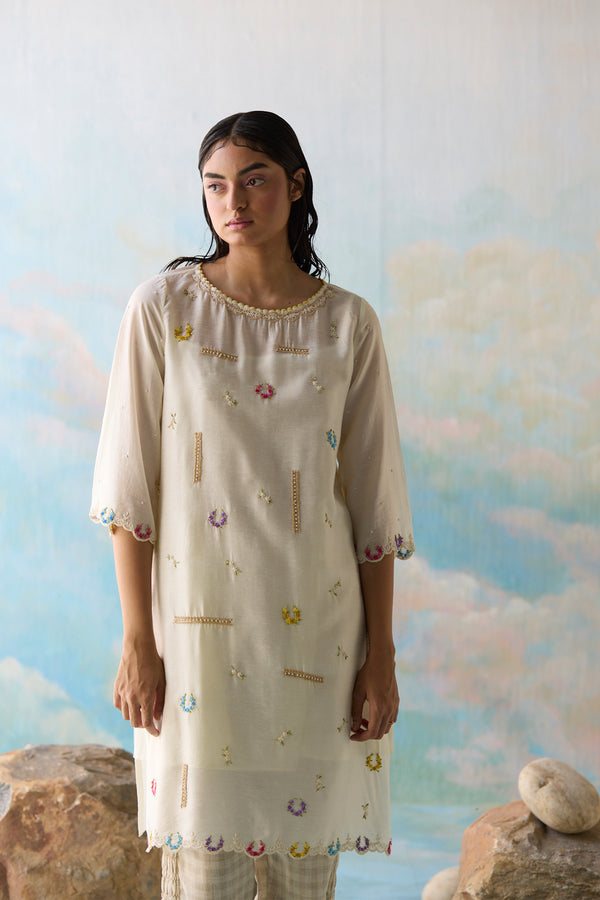 Cloud Embroidered Tunic