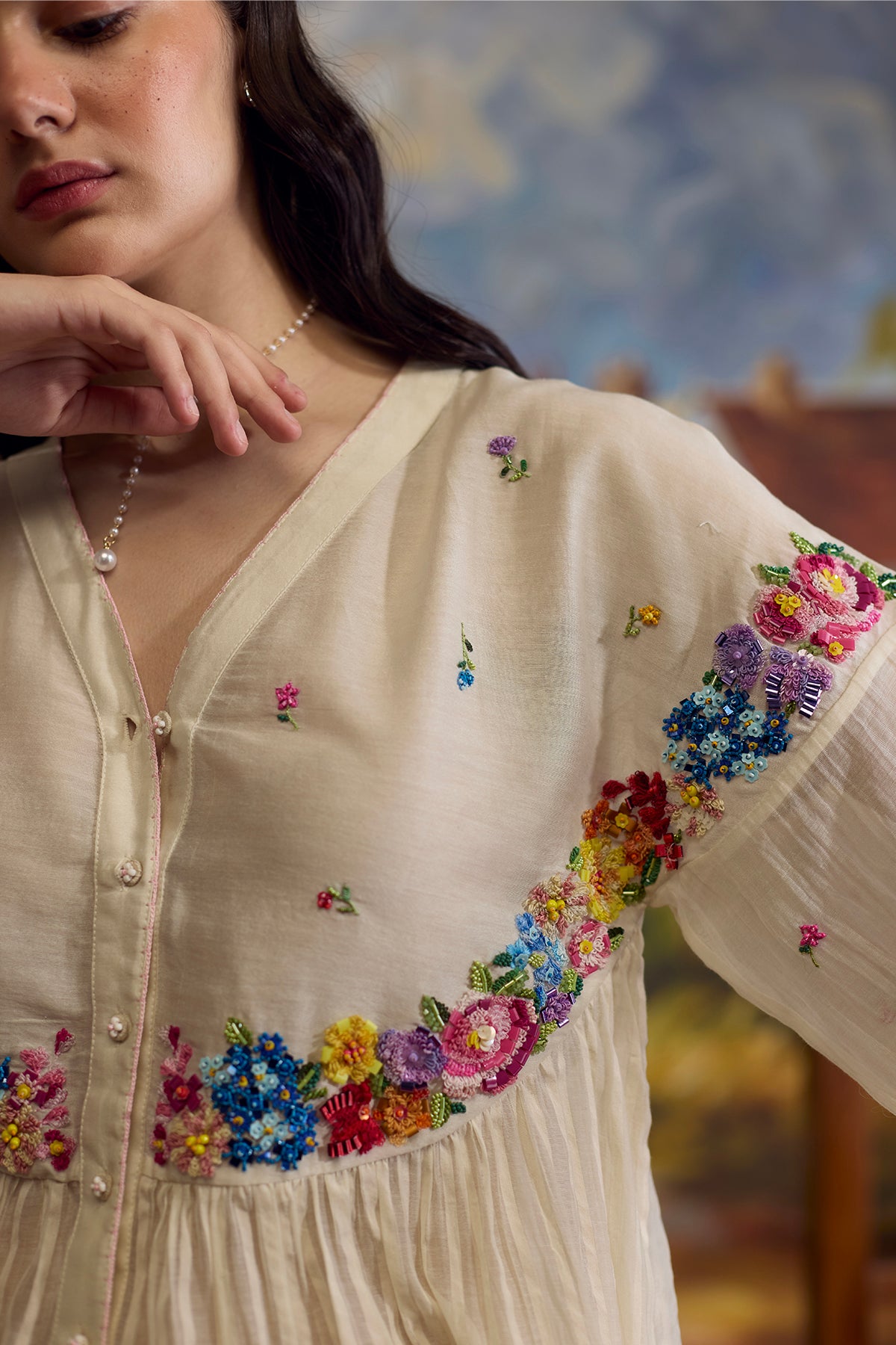 Lumina Gathered Top